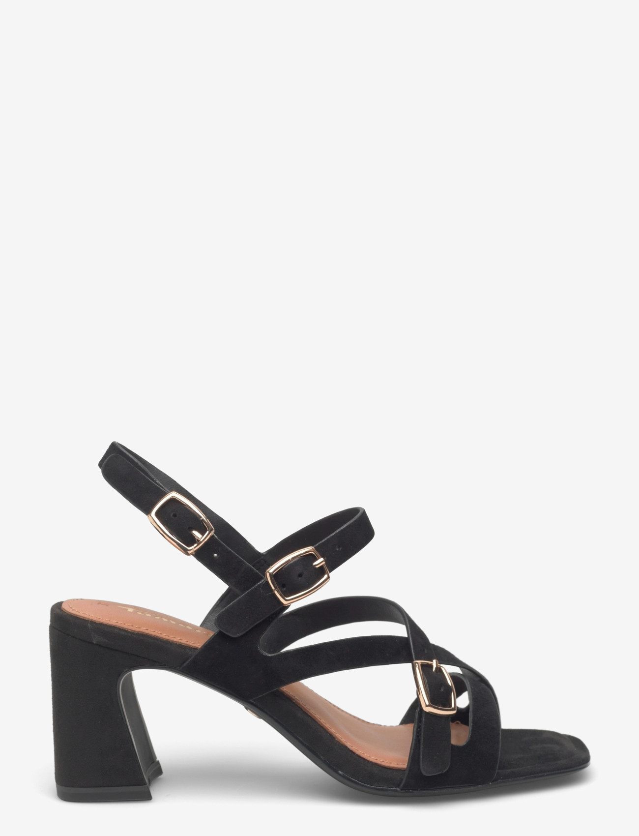 Tamaris - Women Sandals - slingbacks med hæle - black suede - 1