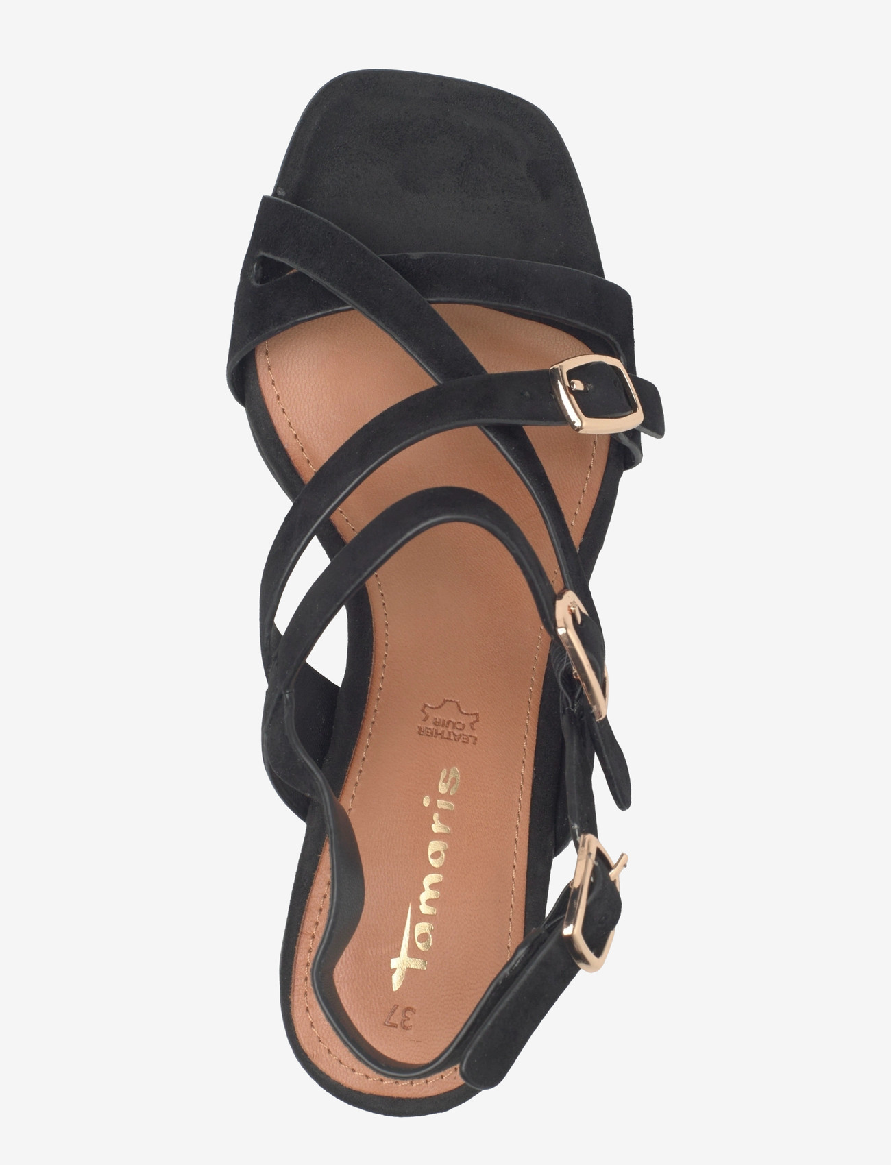 Tamaris - Women Sandals - slingbacks med hæle - black suede - 3