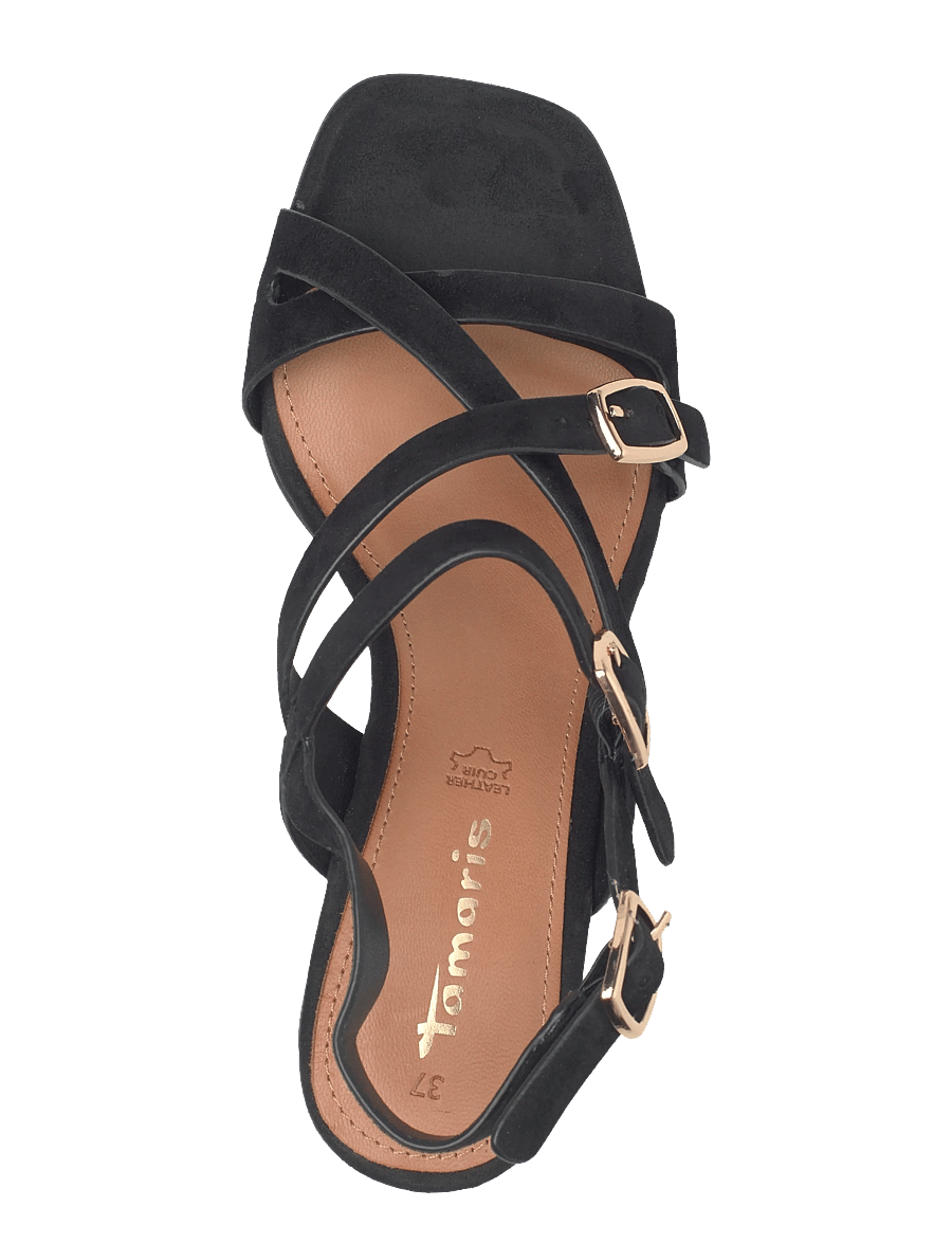 Tamaris - Women Sandals - kontsaga sandaalid - black suede - 3