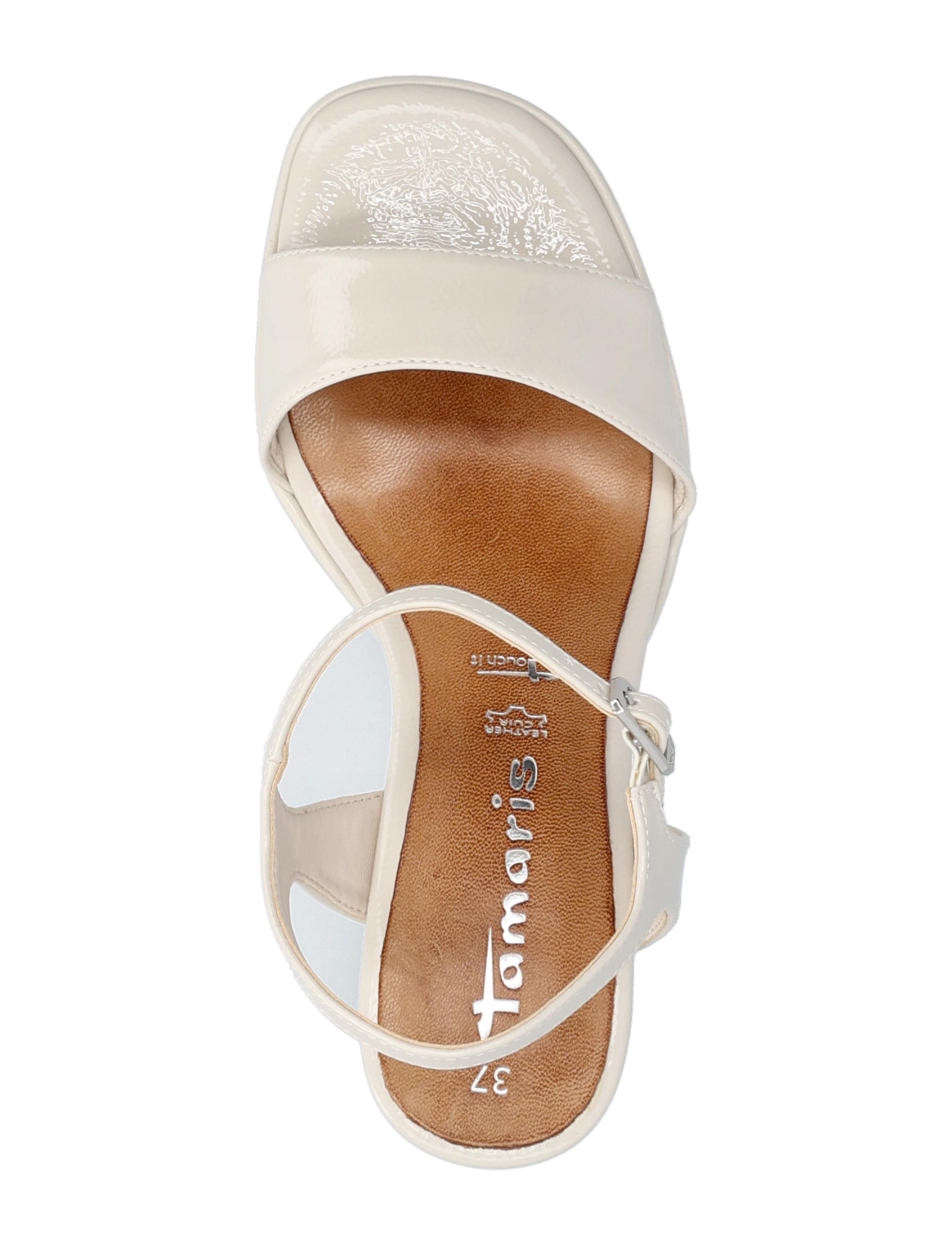 Tamaris - Women Sandals - ivory patent - 3