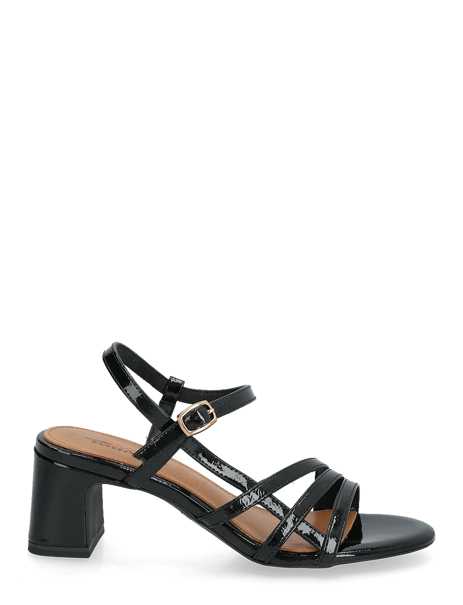 Tamaris - Women Sandals - augstpapēžu sandales - black patent - 1