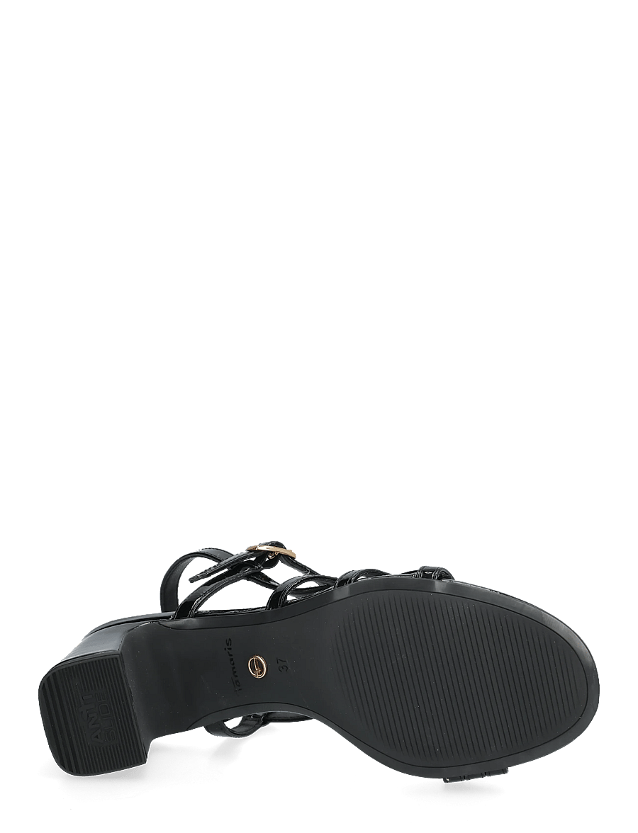 Tamaris - Women Sandals - augstpapēžu sandales - black patent - 4