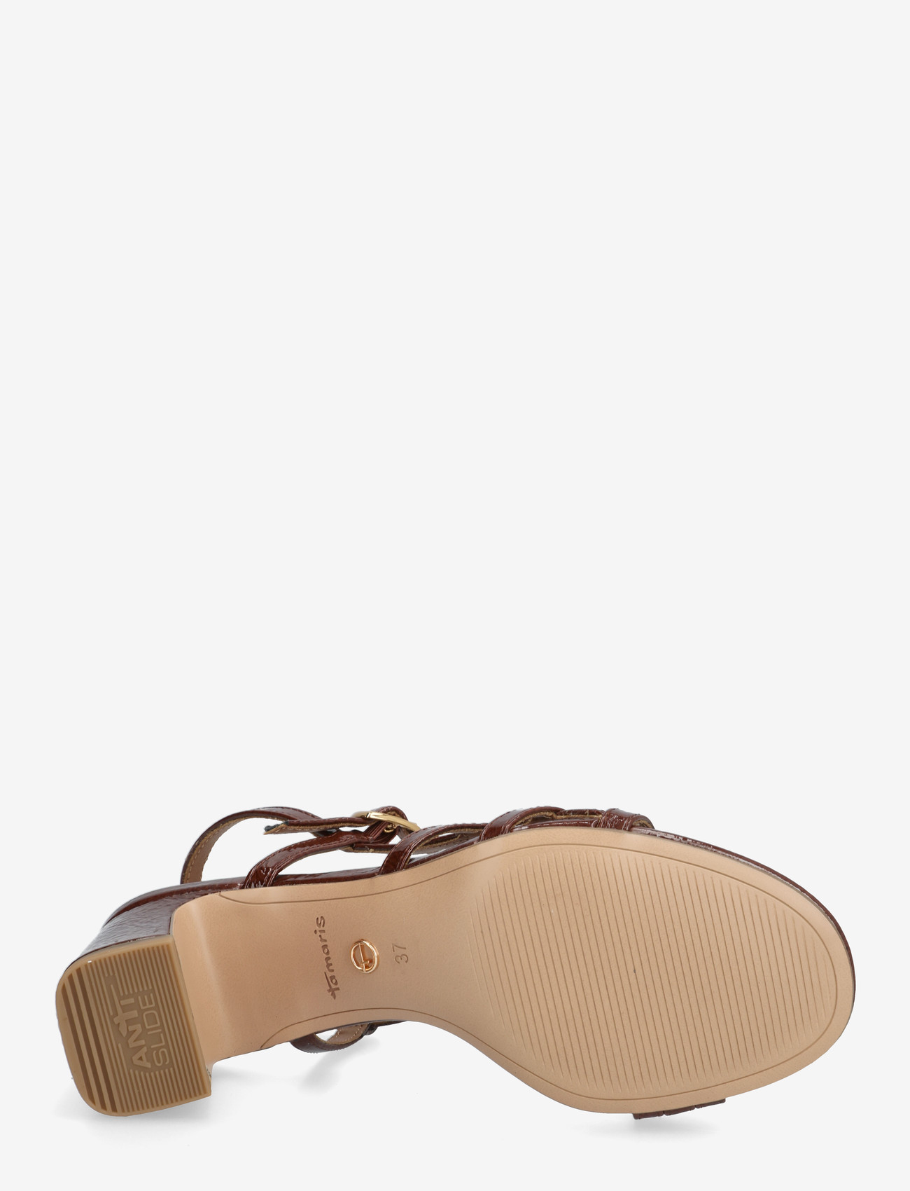 Tamaris - Women Sandals - sandaler med hæl - brown patent - 3