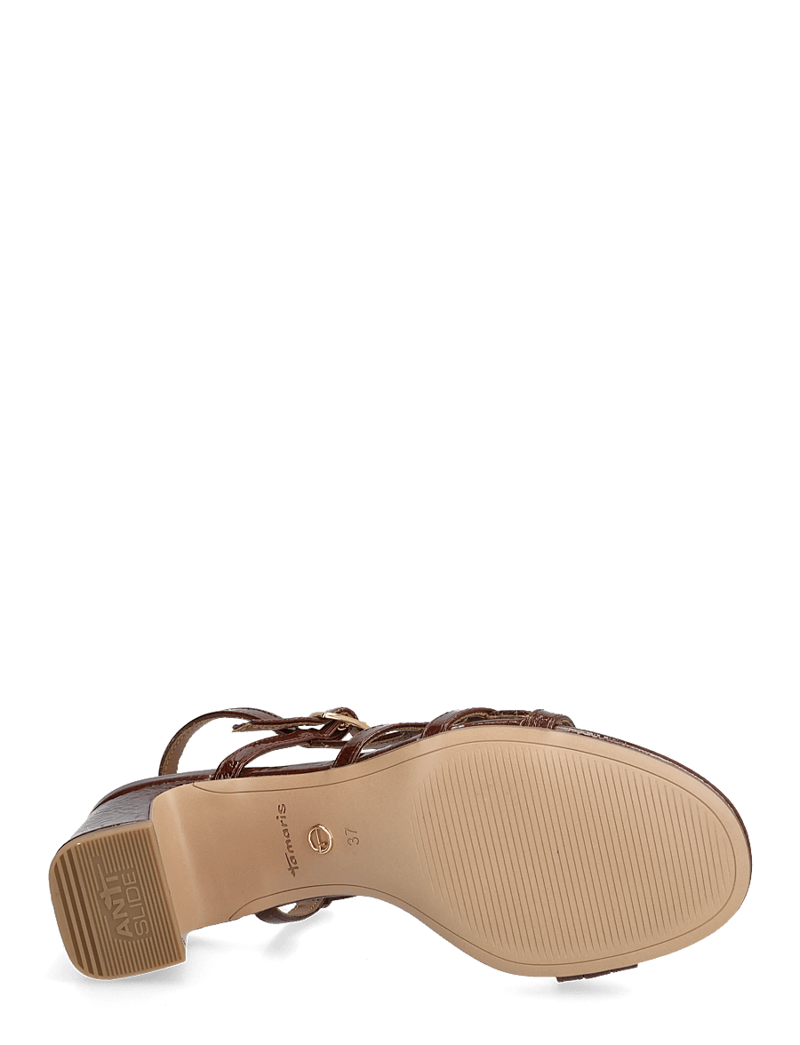 Tamaris - Women Sandals - sandaletter - brown patent - 3