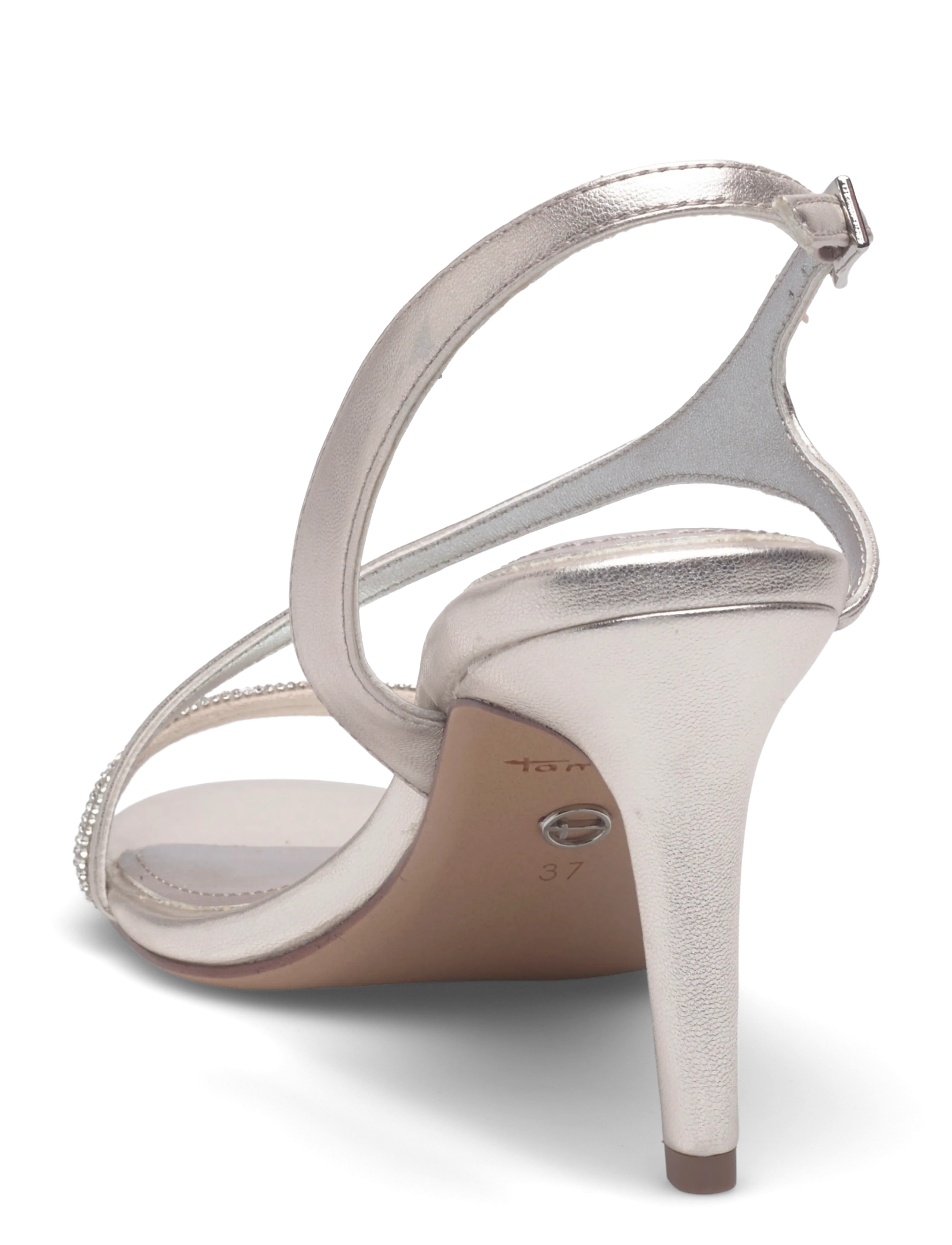 Tamaris - Women Sandals - högklackade slingbacks - platinum - 2