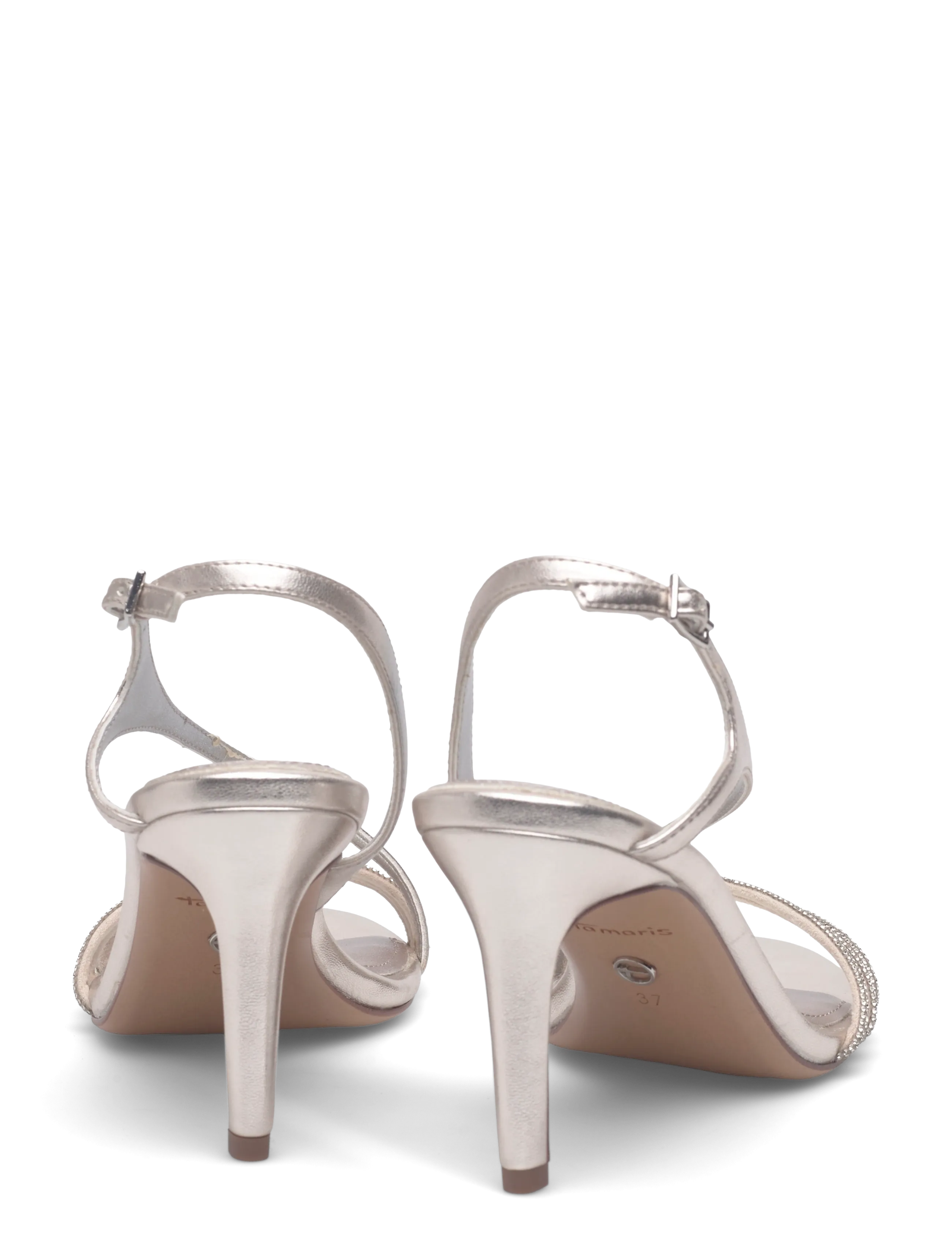 Tamaris - Women Sandals - högklackade slingbacks - platinum - 4