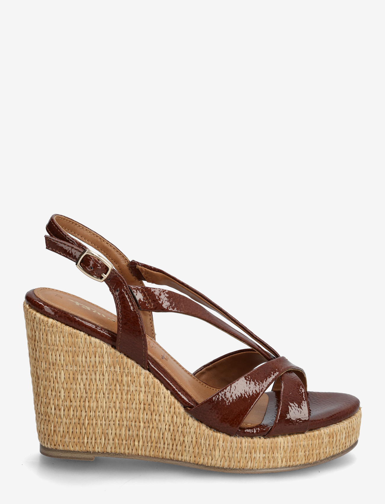 Tamaris - Women Sandals - platformsandaler - cognac patent - 1