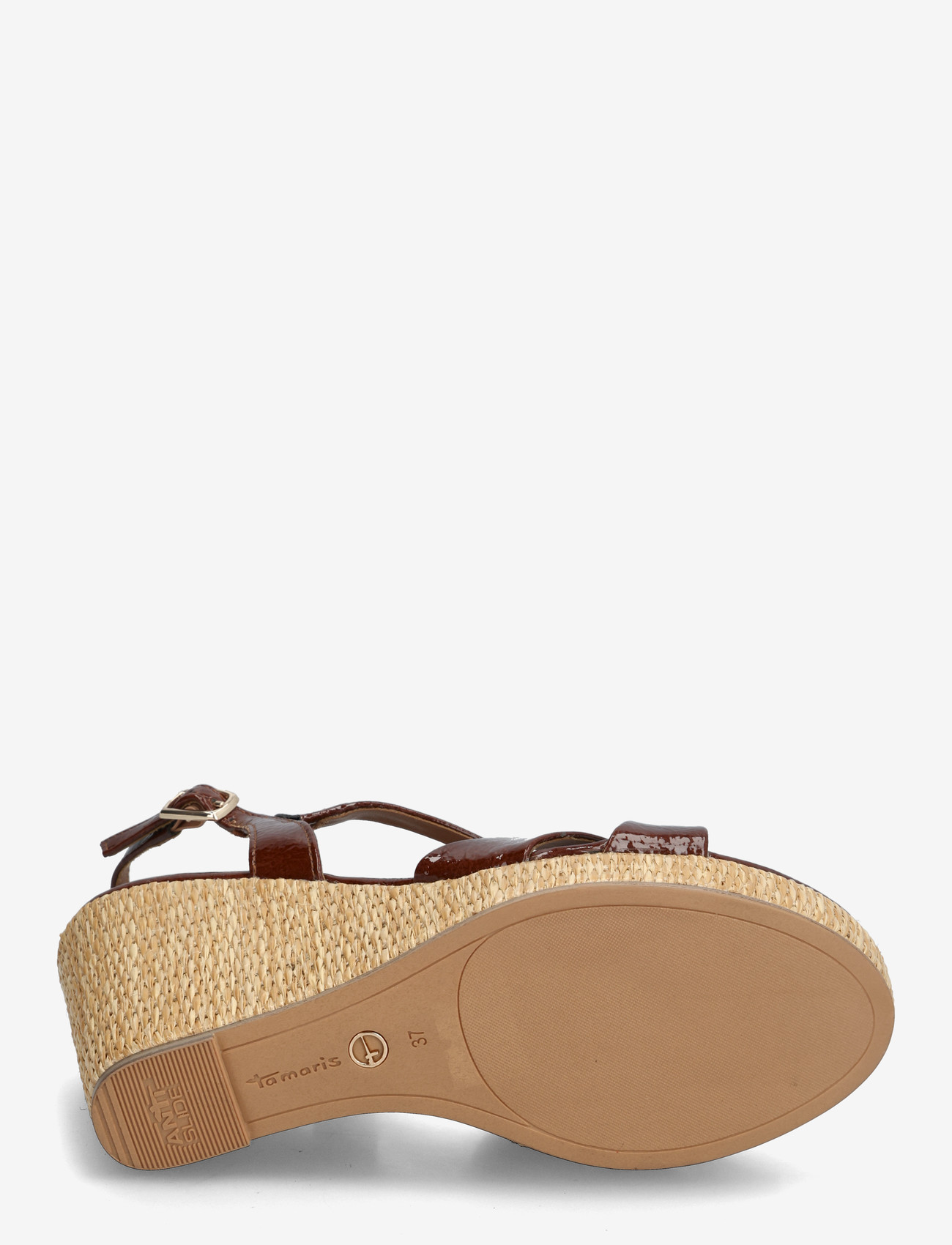 Tamaris - Women Sandals - platformsandaler - cognac patent - 4