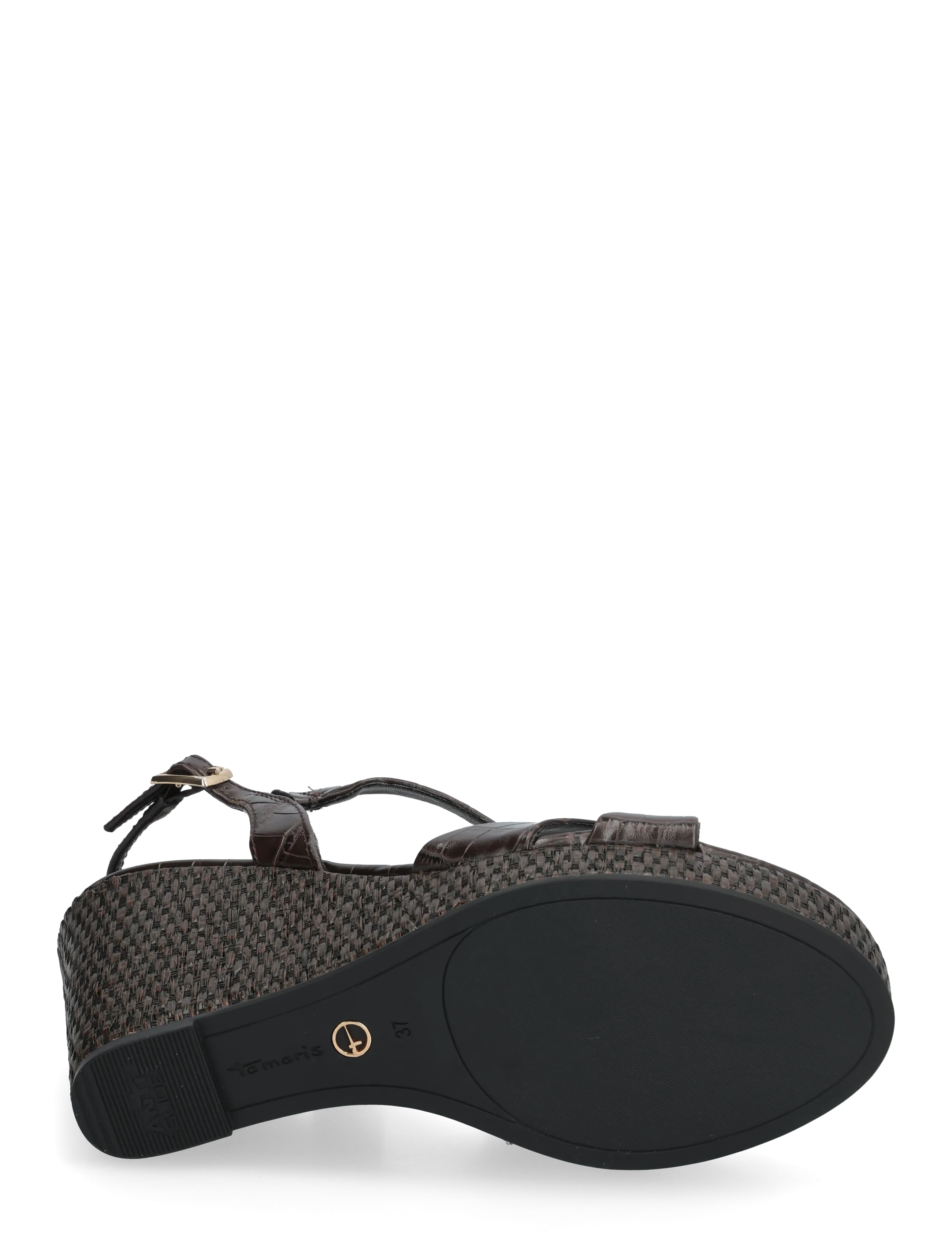 Tamaris - Women Sandals - platåsandaler - mocca croco - 4