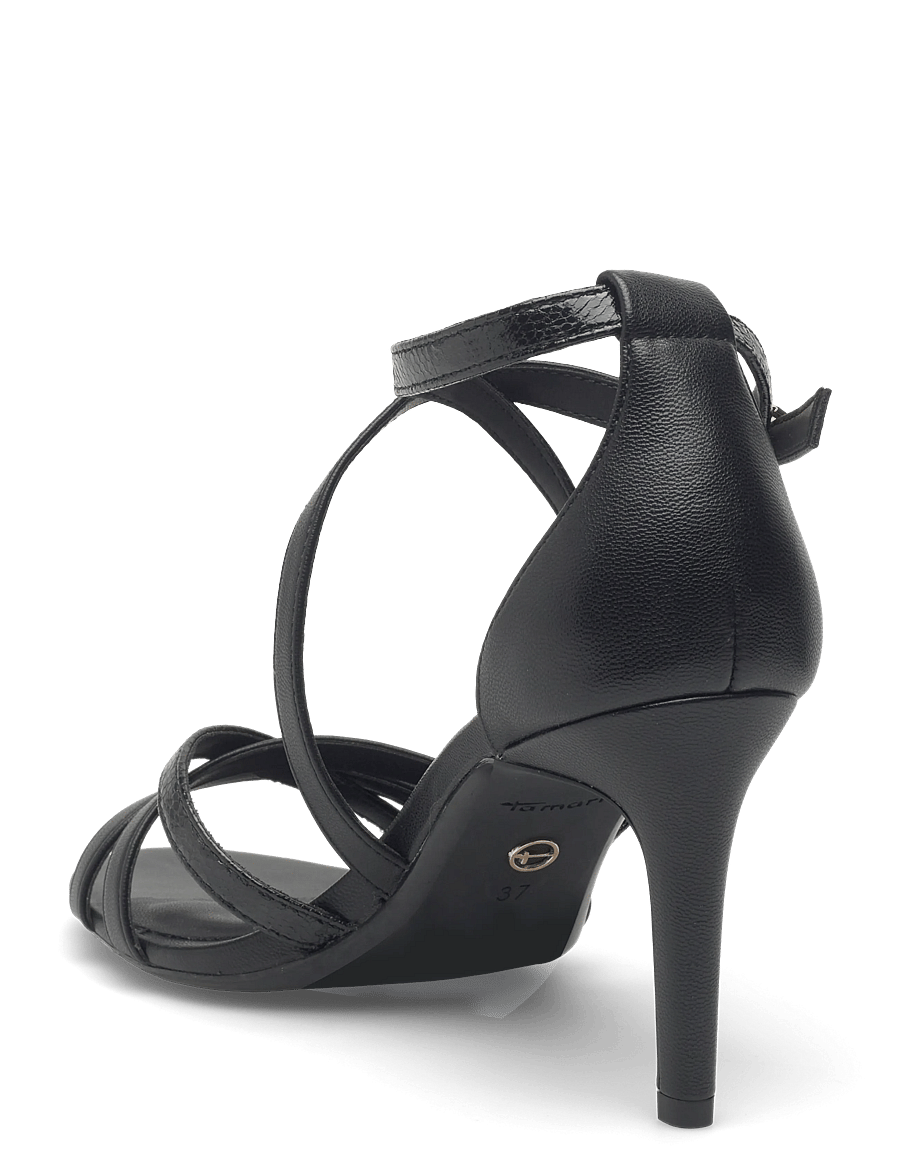 Tamaris - Women Sandals - aukštakulnės basutės - black - 2