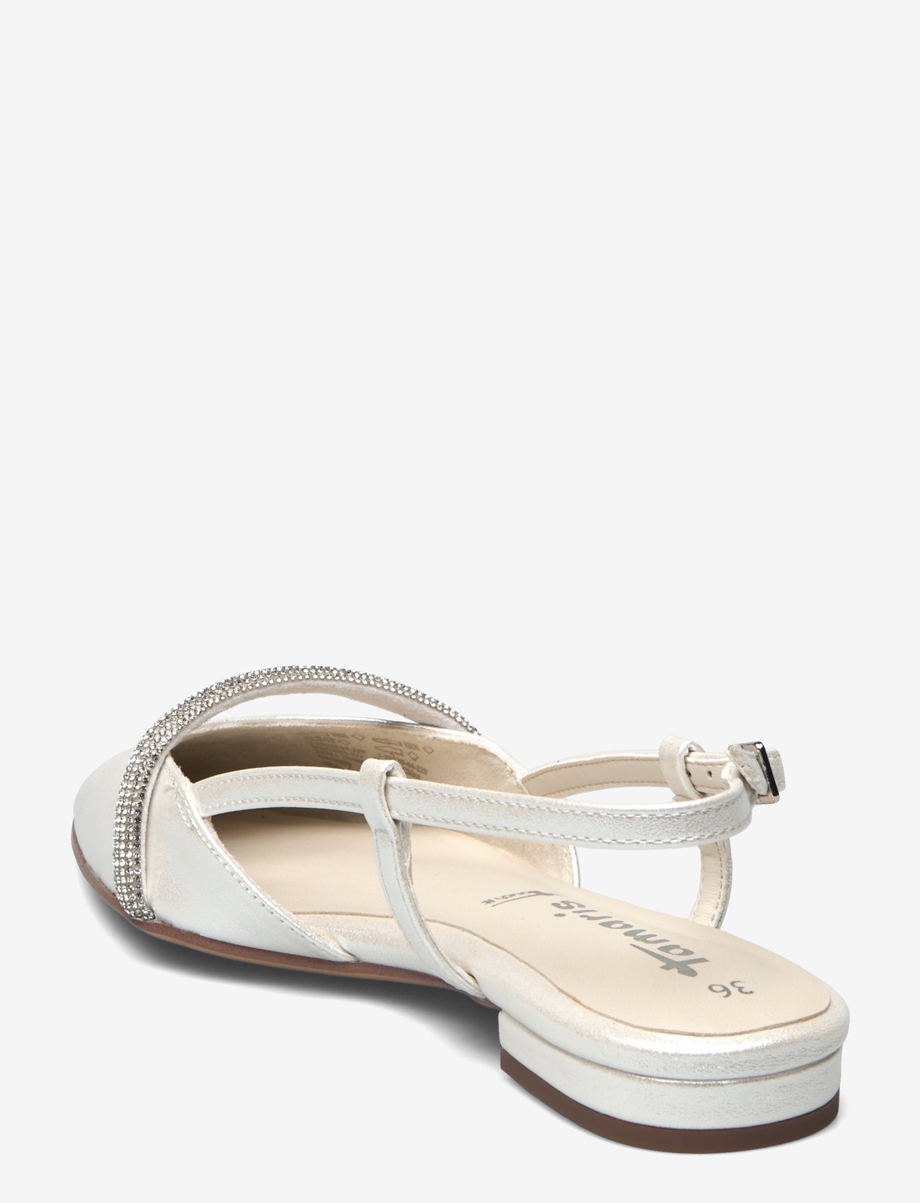 Tamaris - Women Open Toe - flat slingbacks - pearl - 2