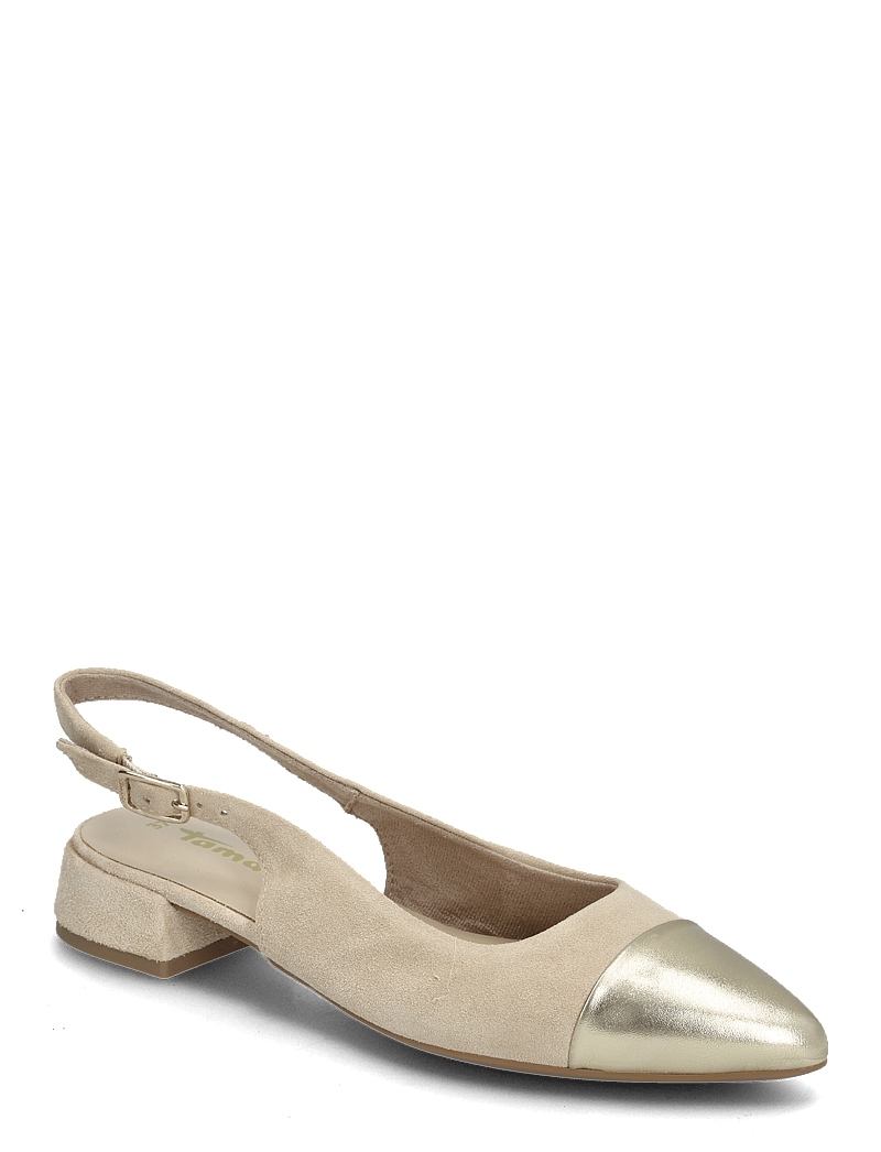 Tamaris - Women Sling - platta slingbacks - beige comb - 0