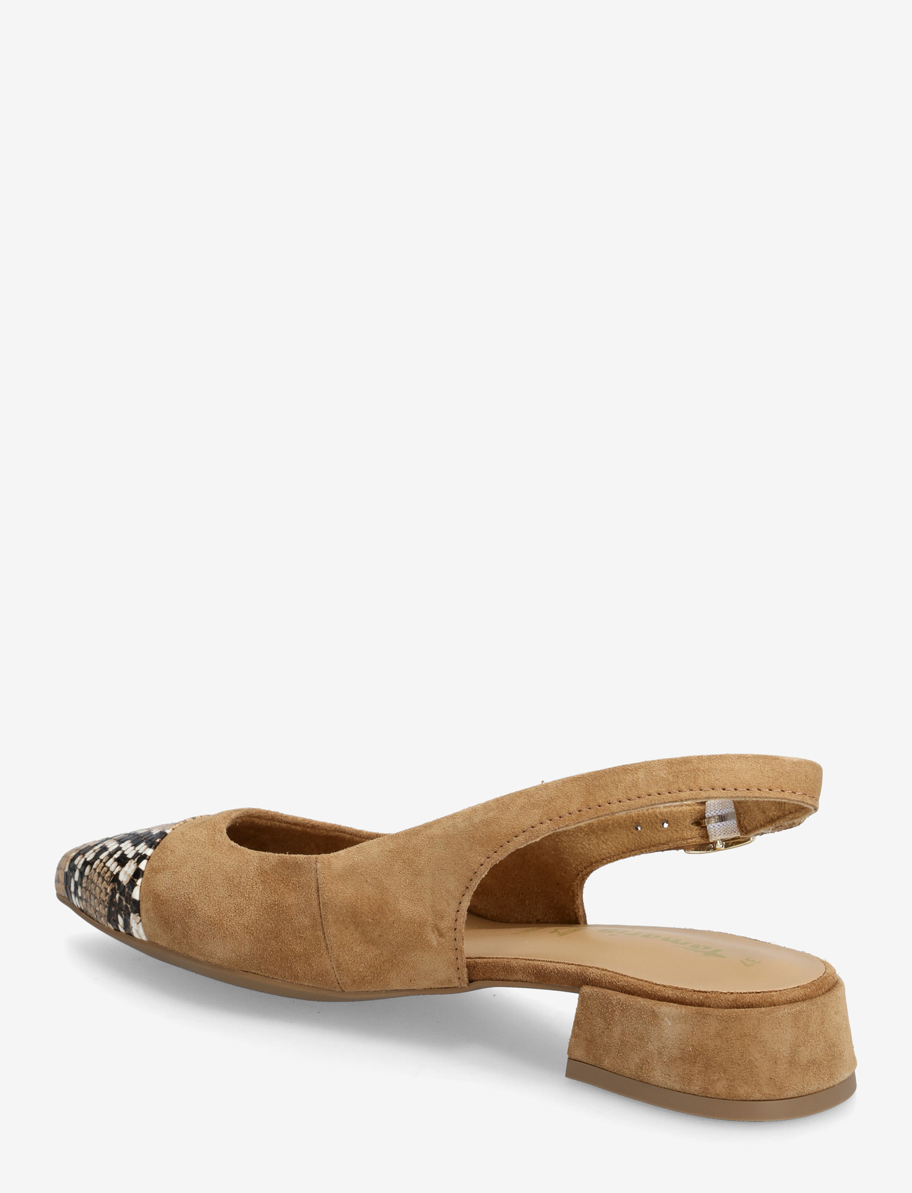 Tamaris - Women Sling - platta slingbacks - cognac struct. - 2