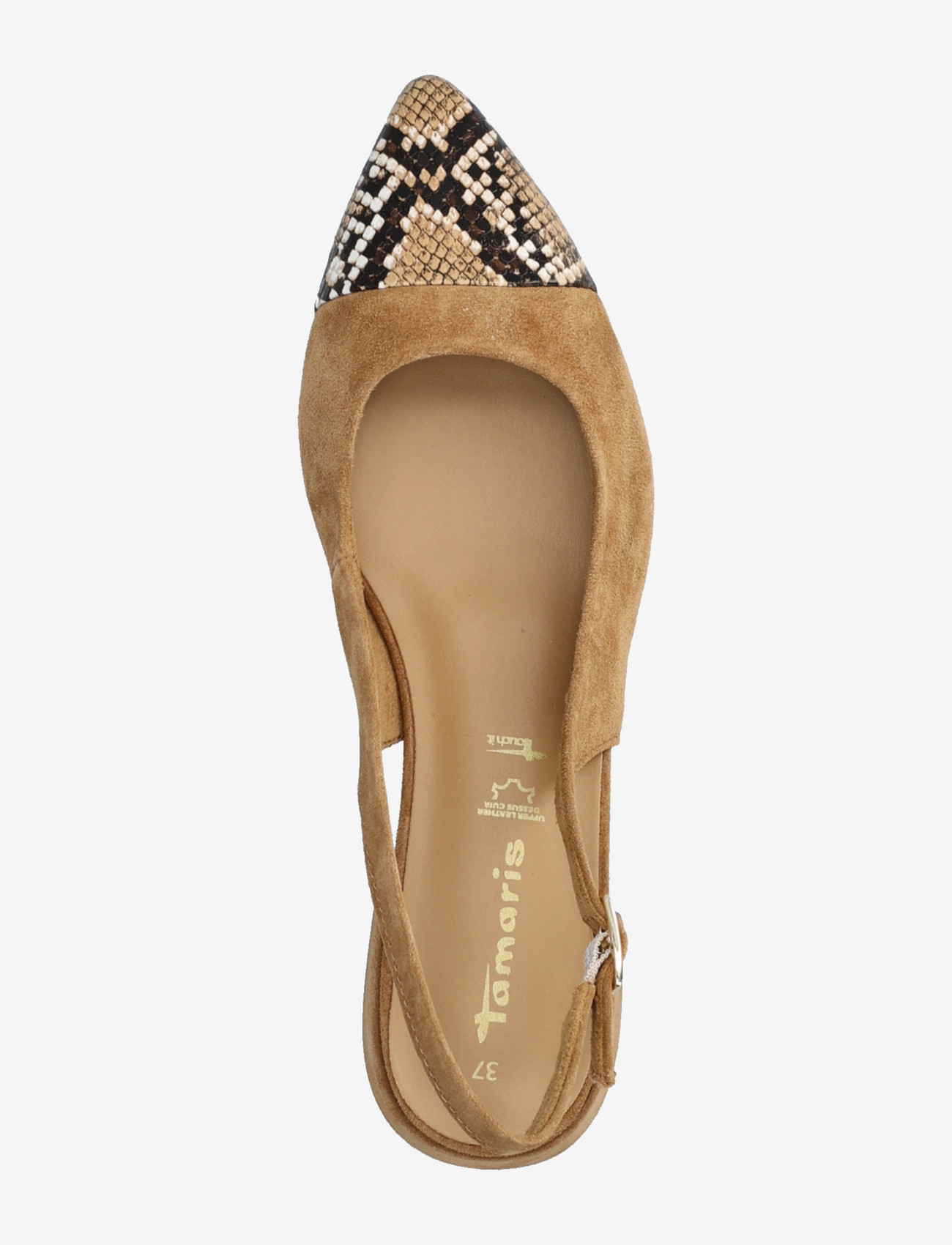 Tamaris - Women Sling - platta slingbacks - cognac struct. - 3