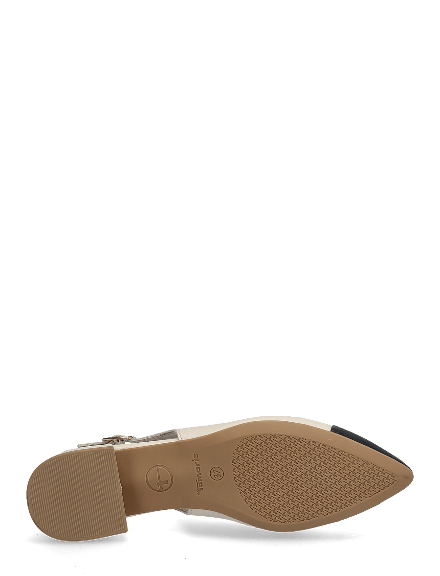 Tamaris - Women Sling - Īpaši notikumi - ivory leather comb - 4