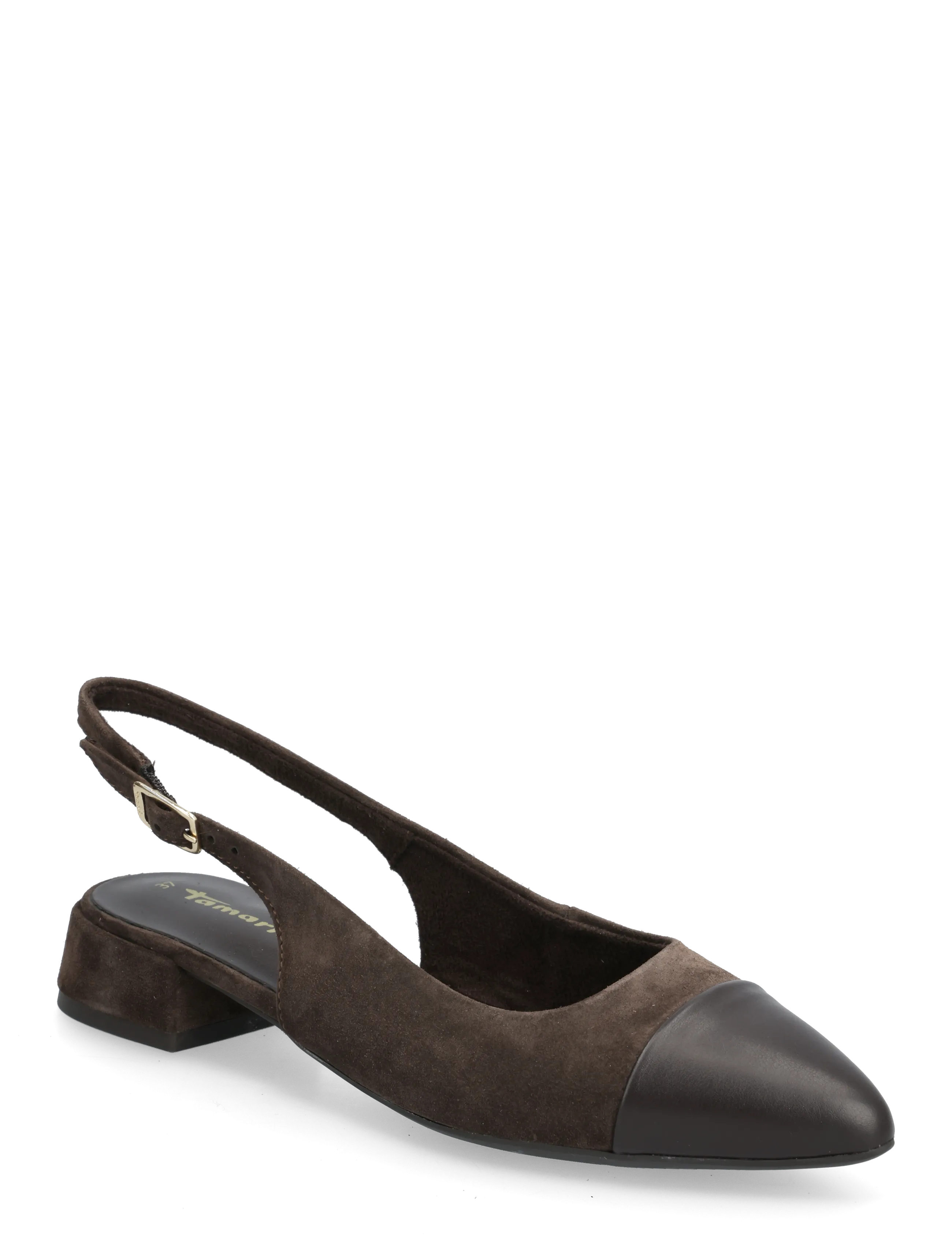 Tamaris Women Sling, 36, Slingbacks, Braun - Flat Frauen