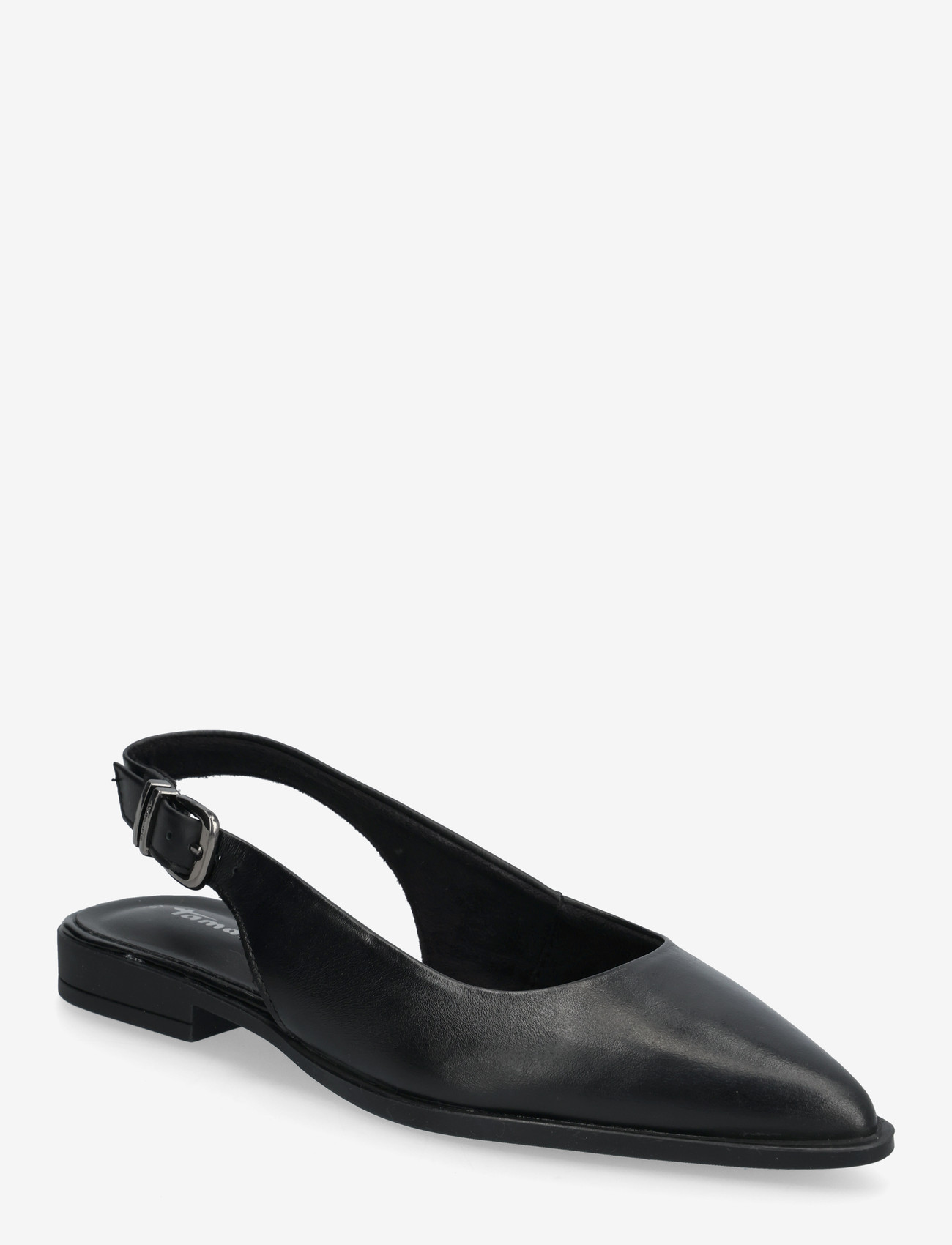 Tamaris - Women Sling - platta slingbacks - black leather - 0