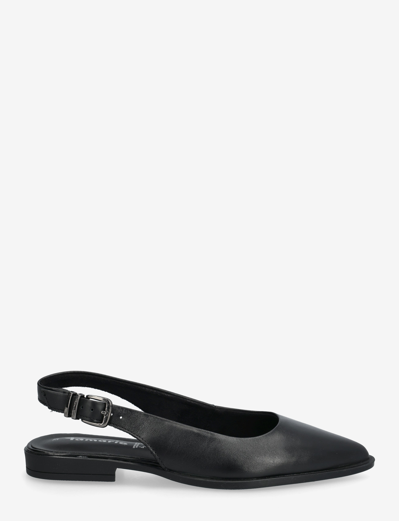 Tamaris - Women Sling - platta slingbacks - black leather - 1