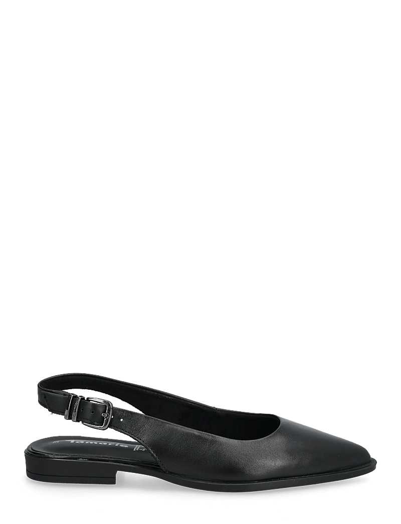 Tamaris - Women Sling - platta slingbacks - black leather - 1
