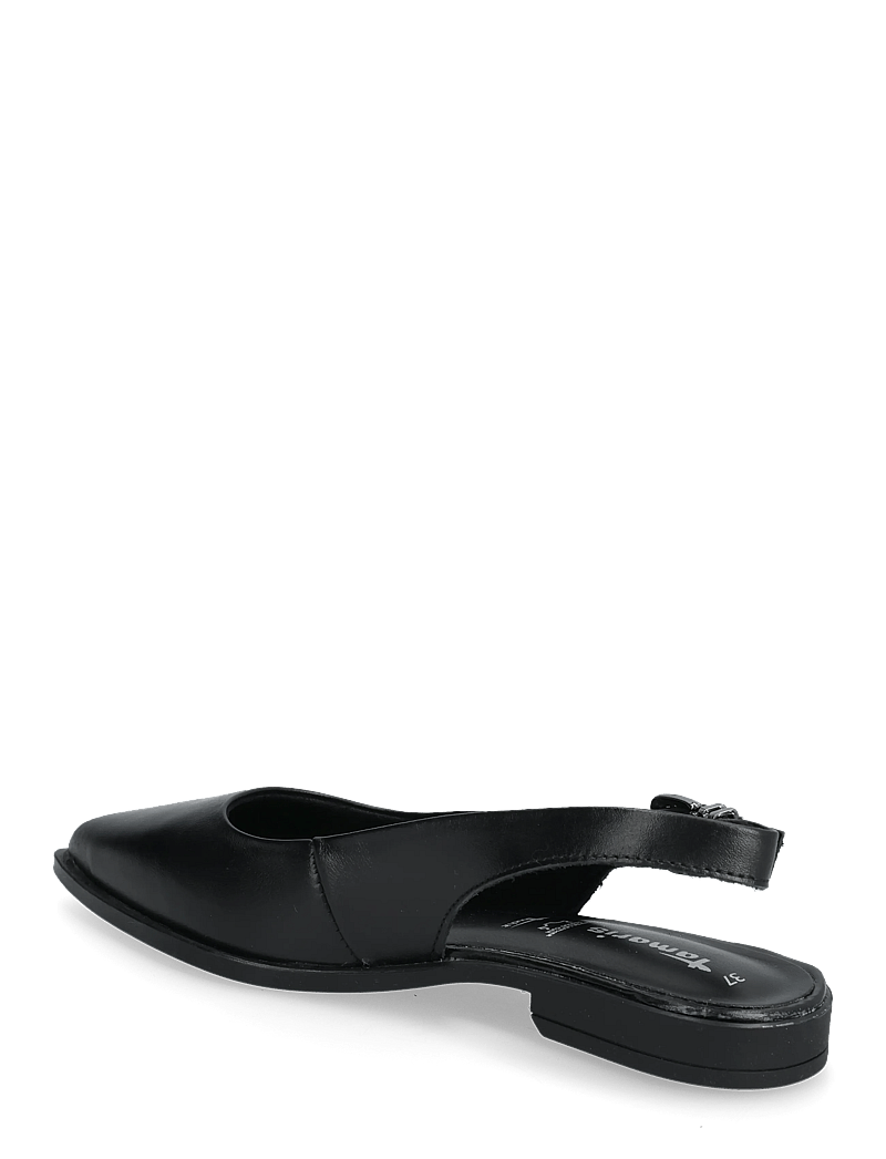Tamaris - Women Sling - platta slingbacks - black leather - 2