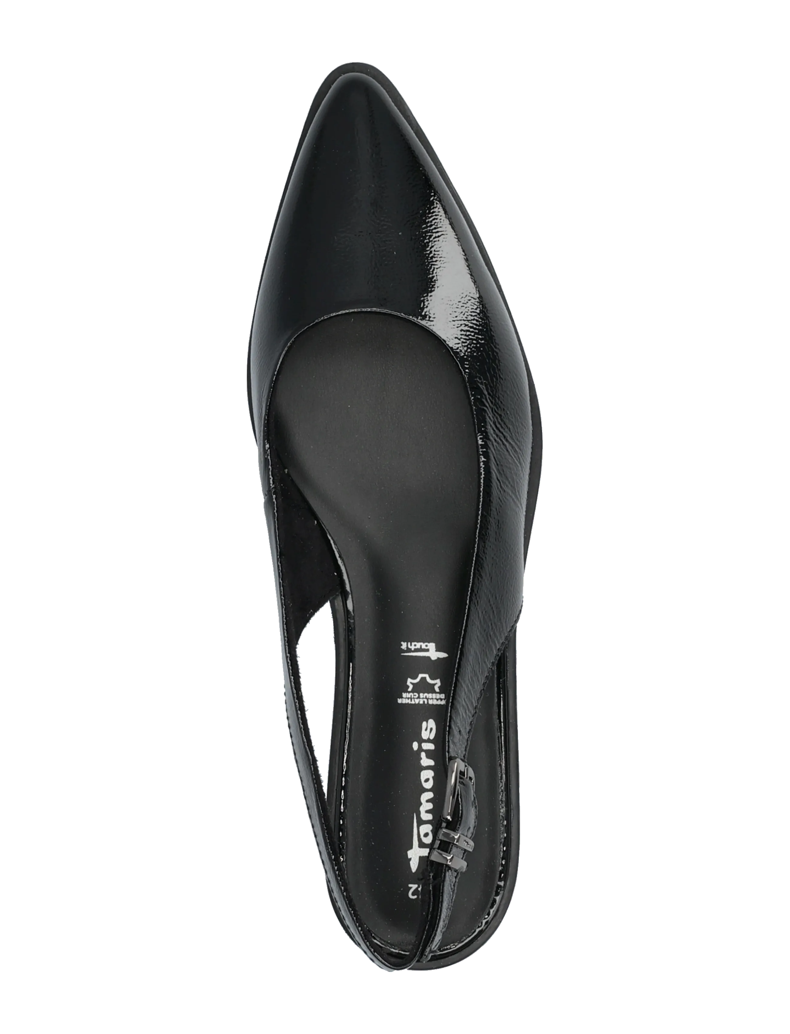 Tamaris - Women Sling - speciella tillfällen - black patent - 3