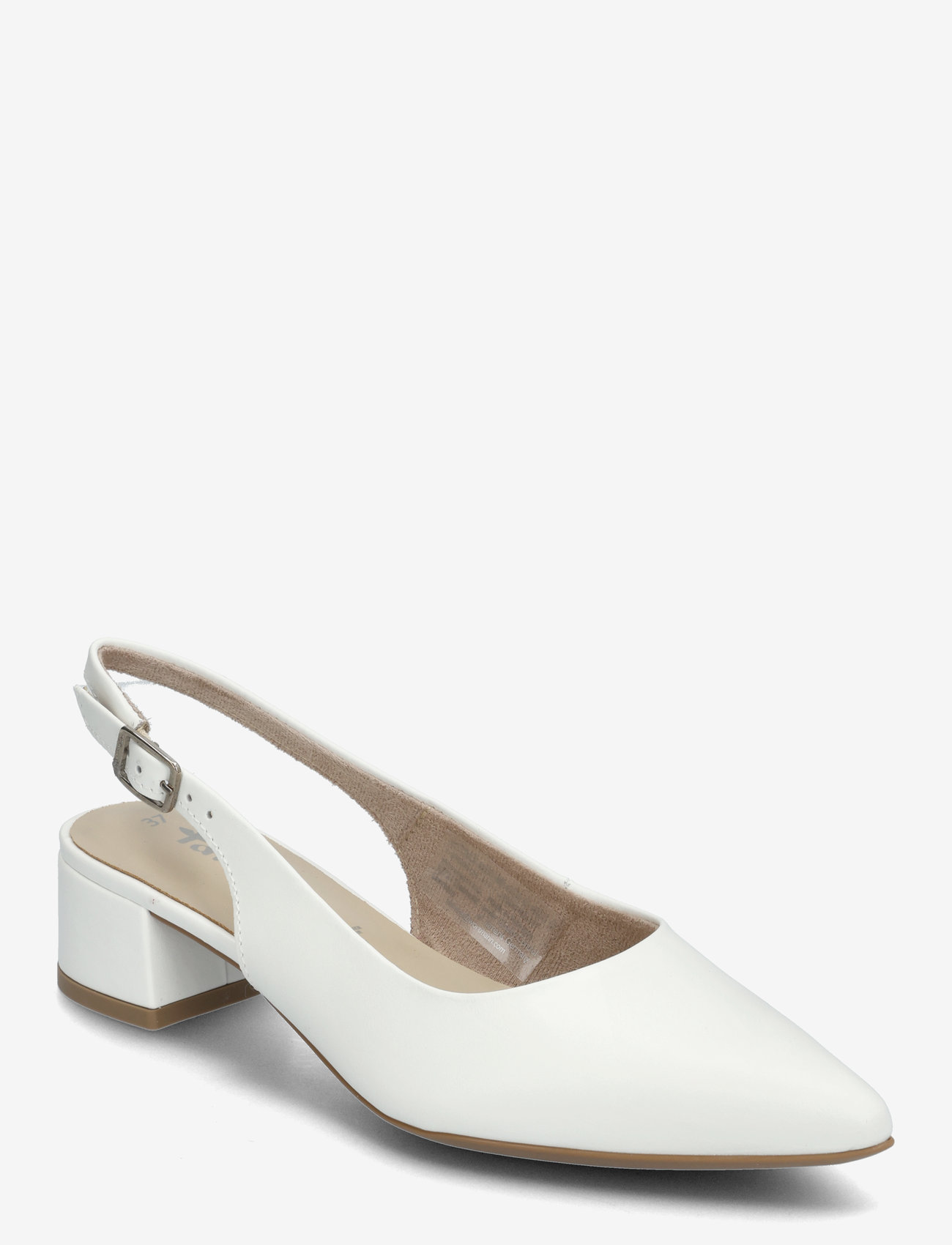 Tamaris - Women Sling - slingbacks mit absatz - white leather - 0