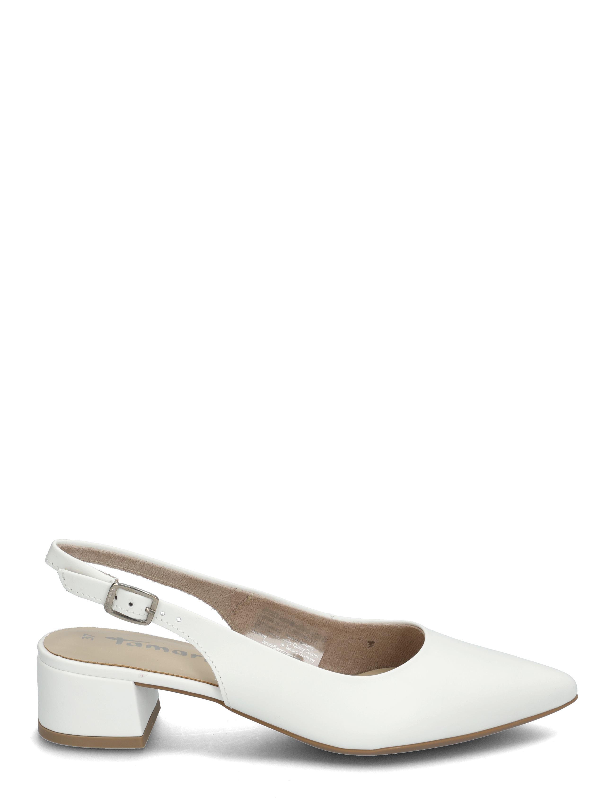 Tamaris - Women Sling - konfirmatsioon - white leather - 1