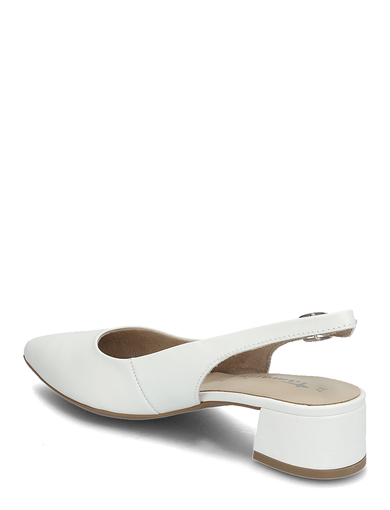 Tamaris - Women Sling - slingbacks mit absatz - white leather - 2