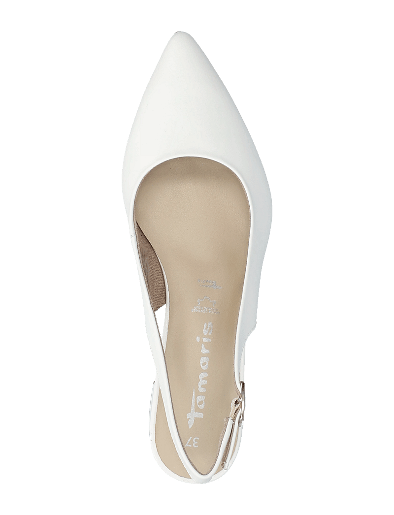 Tamaris - Women Sling - slingbacks mit absatz - white leather - 3