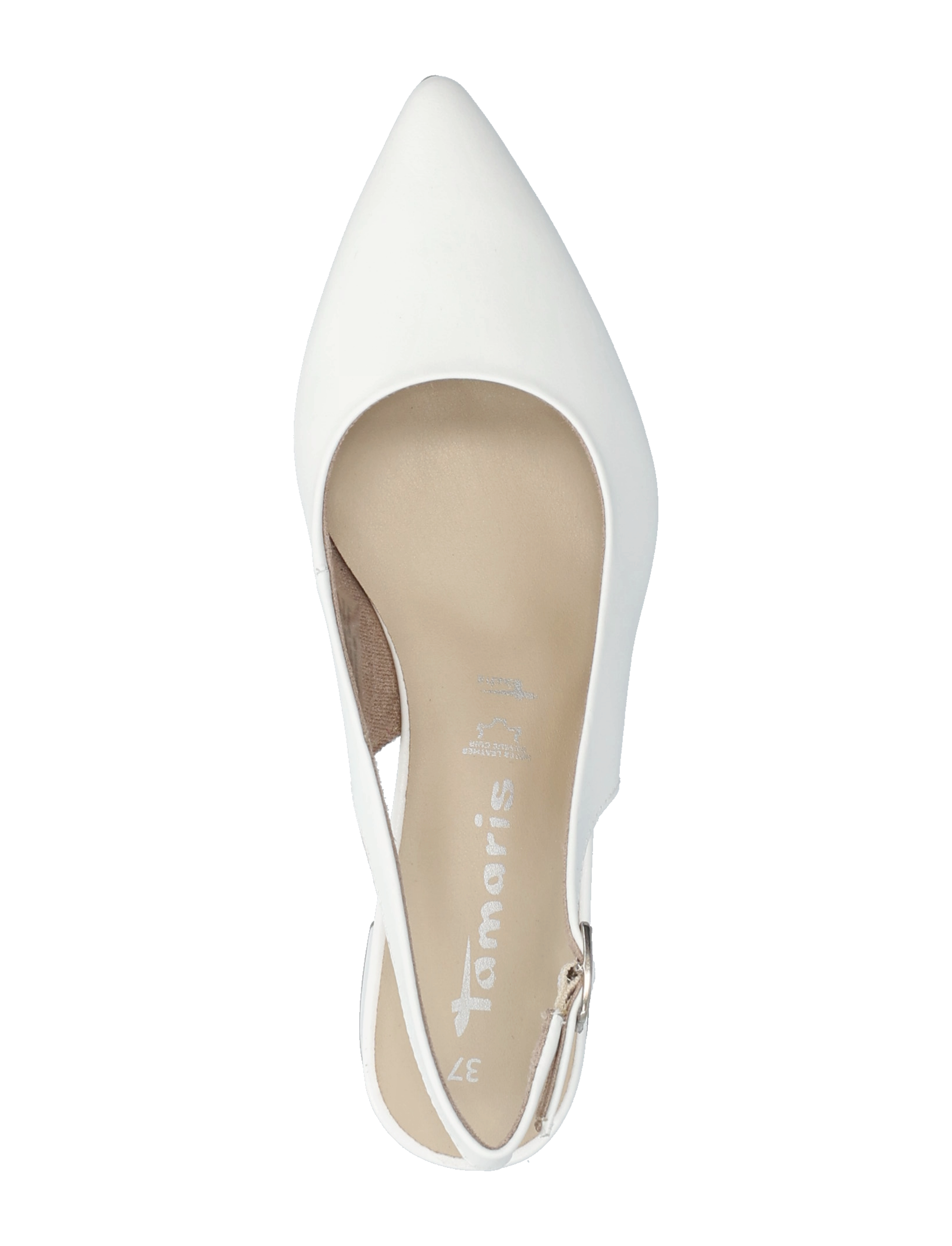 Tamaris - Women Sling - konfirmatsioon - white leather - 3