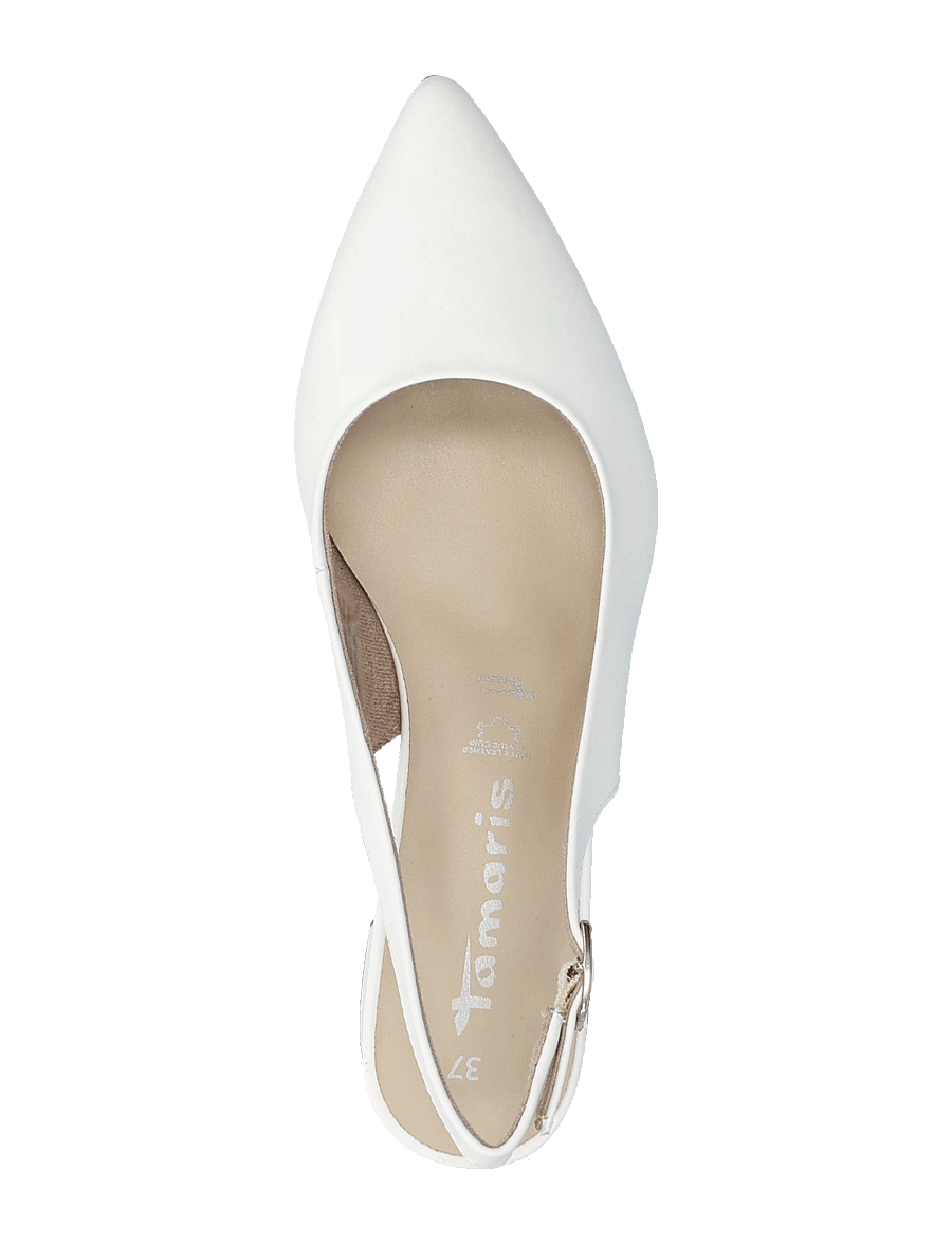 Tamaris - Women Sling - konfirmatsioon - white leather - 3