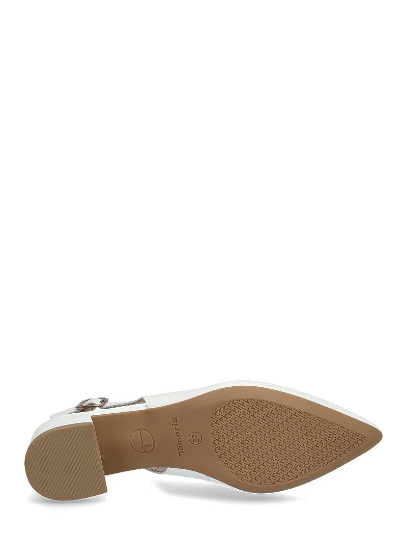 Tamaris - Women Sling - slingbacks mit absatz - white leather - 4