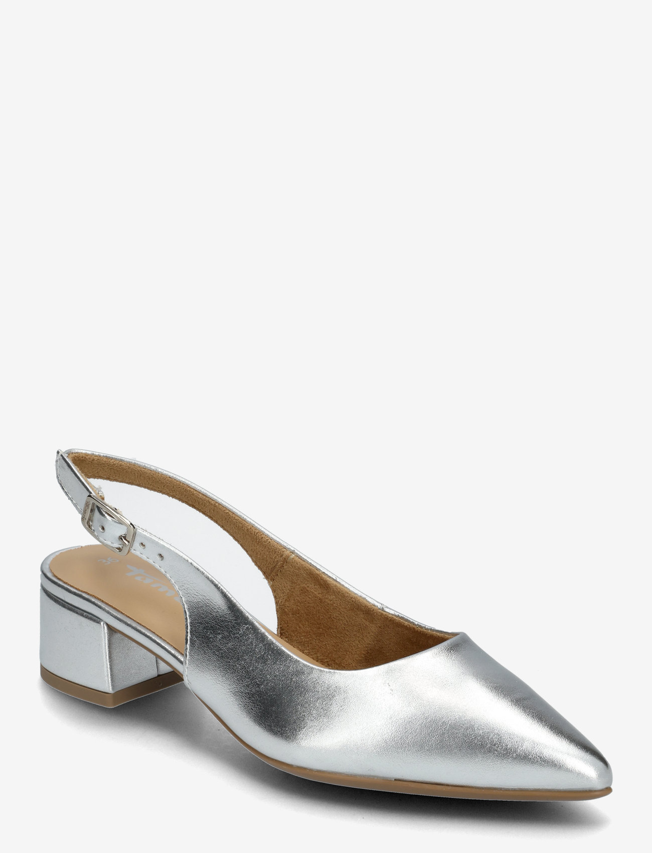 Tamaris - Women Sling - heeled slingbacks - silver metallic - 0