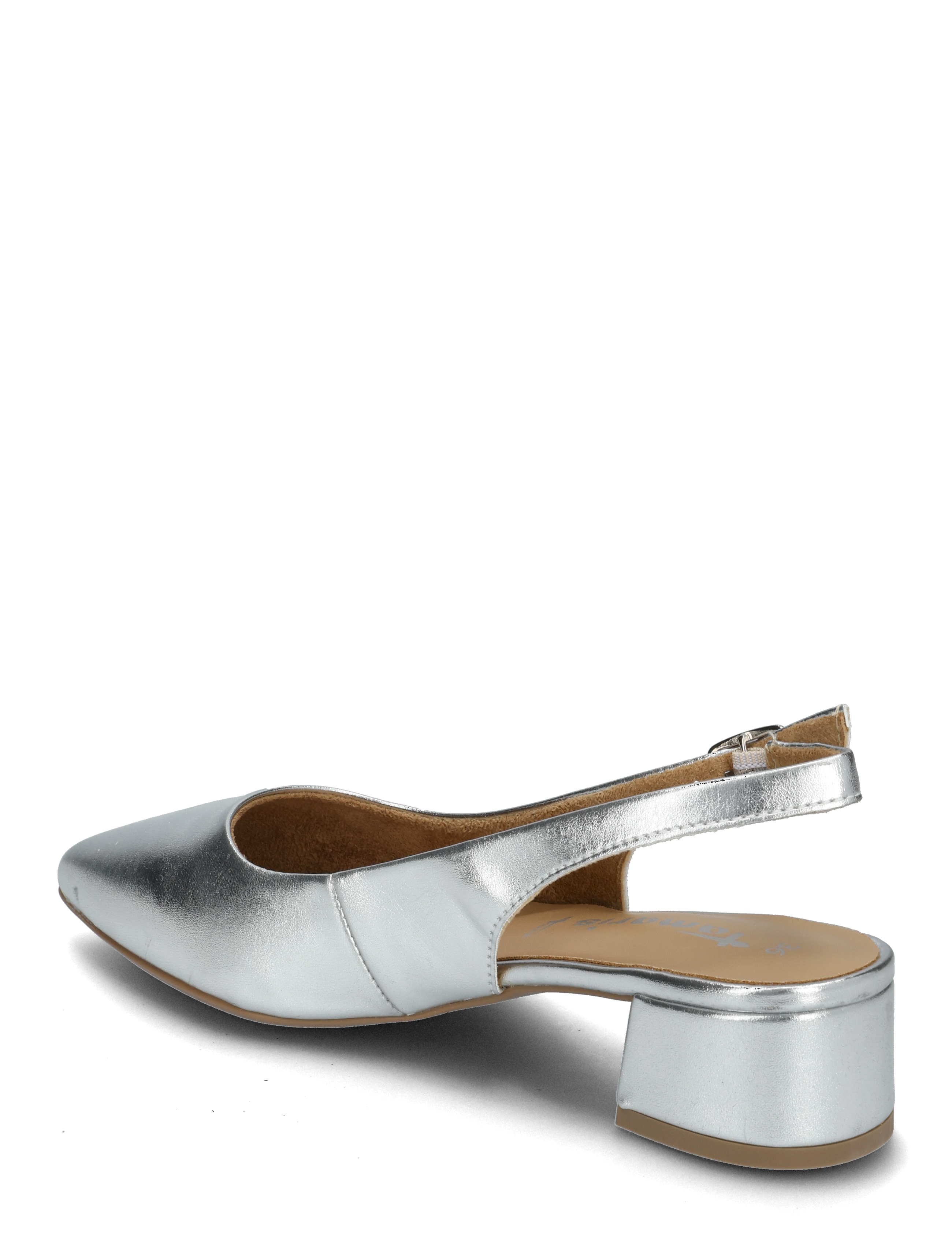 Tamaris - Women Sling - högklackade slingbacks - silver metallic - 2