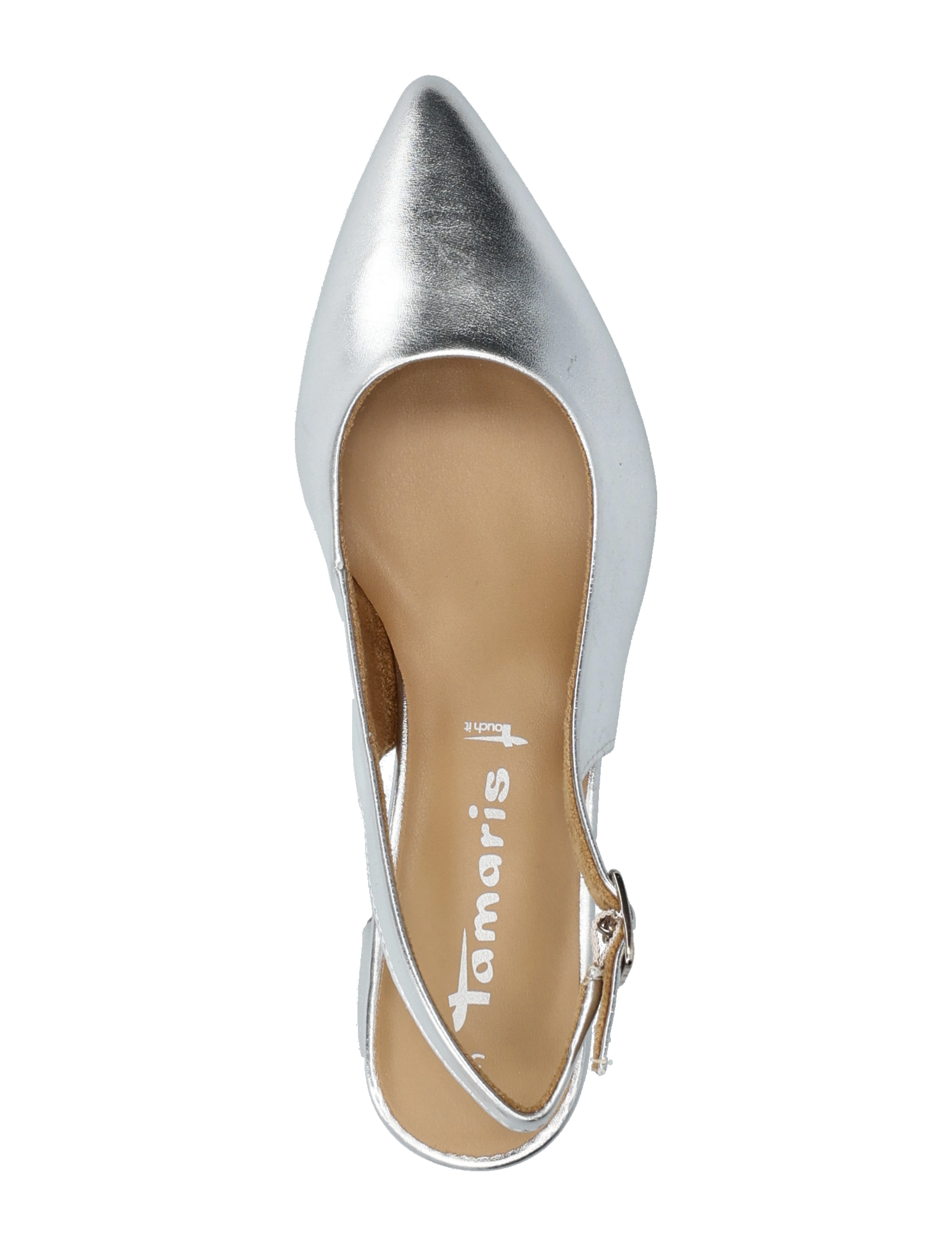Tamaris - Women Sling - högklackade slingbacks - silver metallic - 3