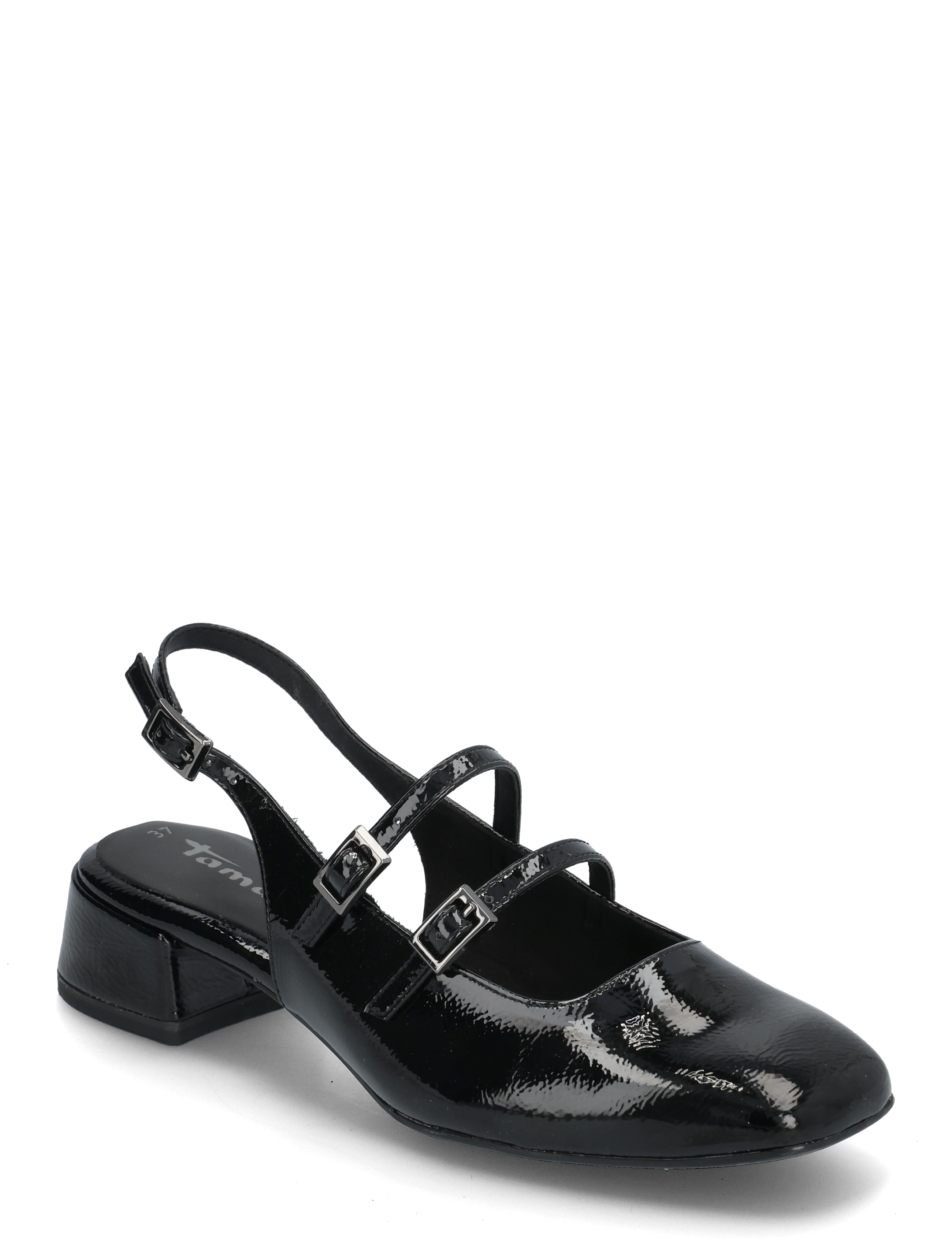 Tamaris Women Sling, 38, Sling Backs, Schwarz - Heeled Slingbacks, Frauen