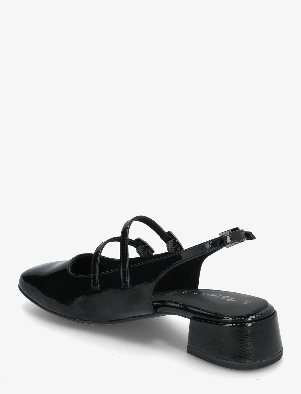 Tamaris - Women Sling - slingbacks med hæle - black patent - 2