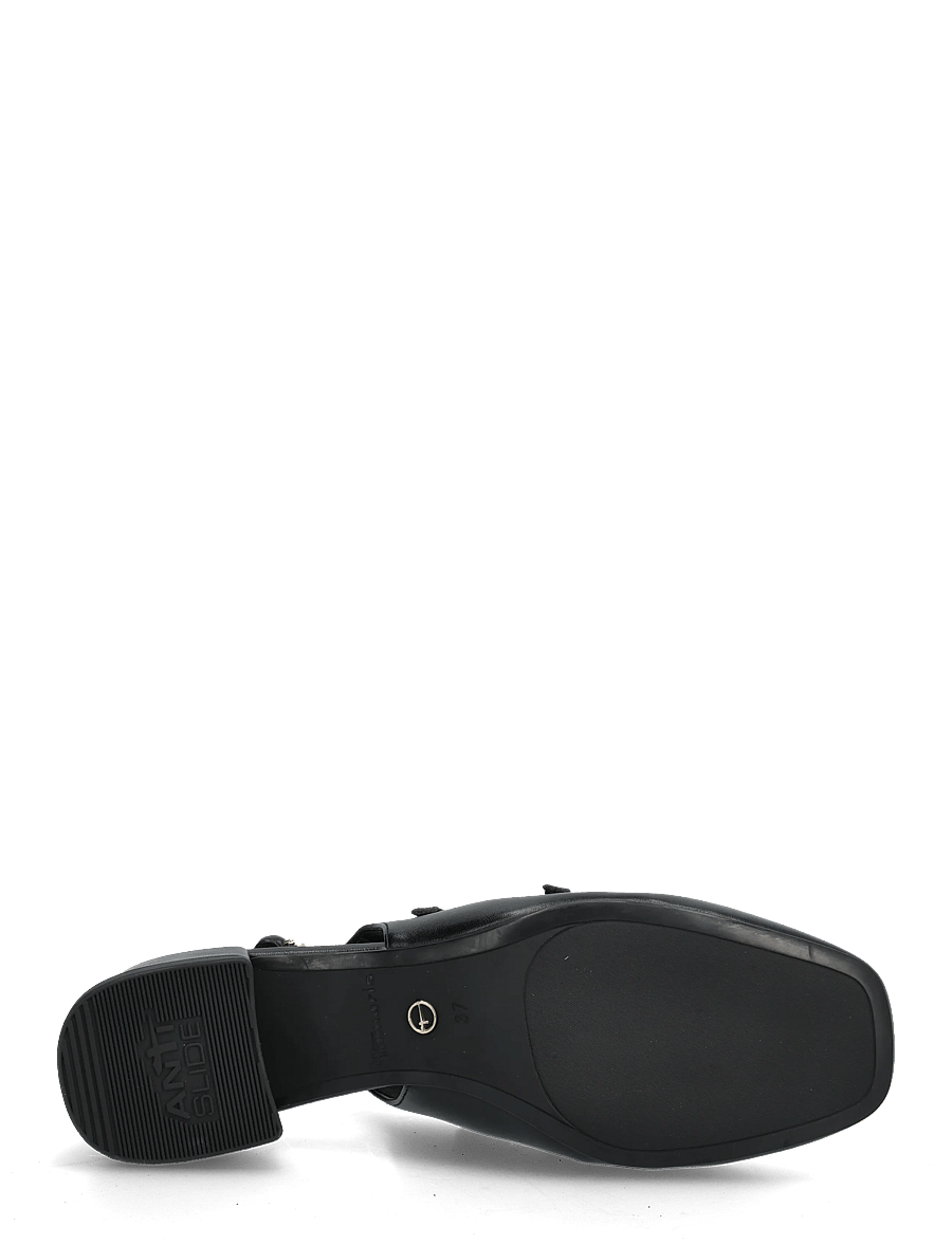 Tamaris - Women Sling - högklackade slingbacks - black uni - 4