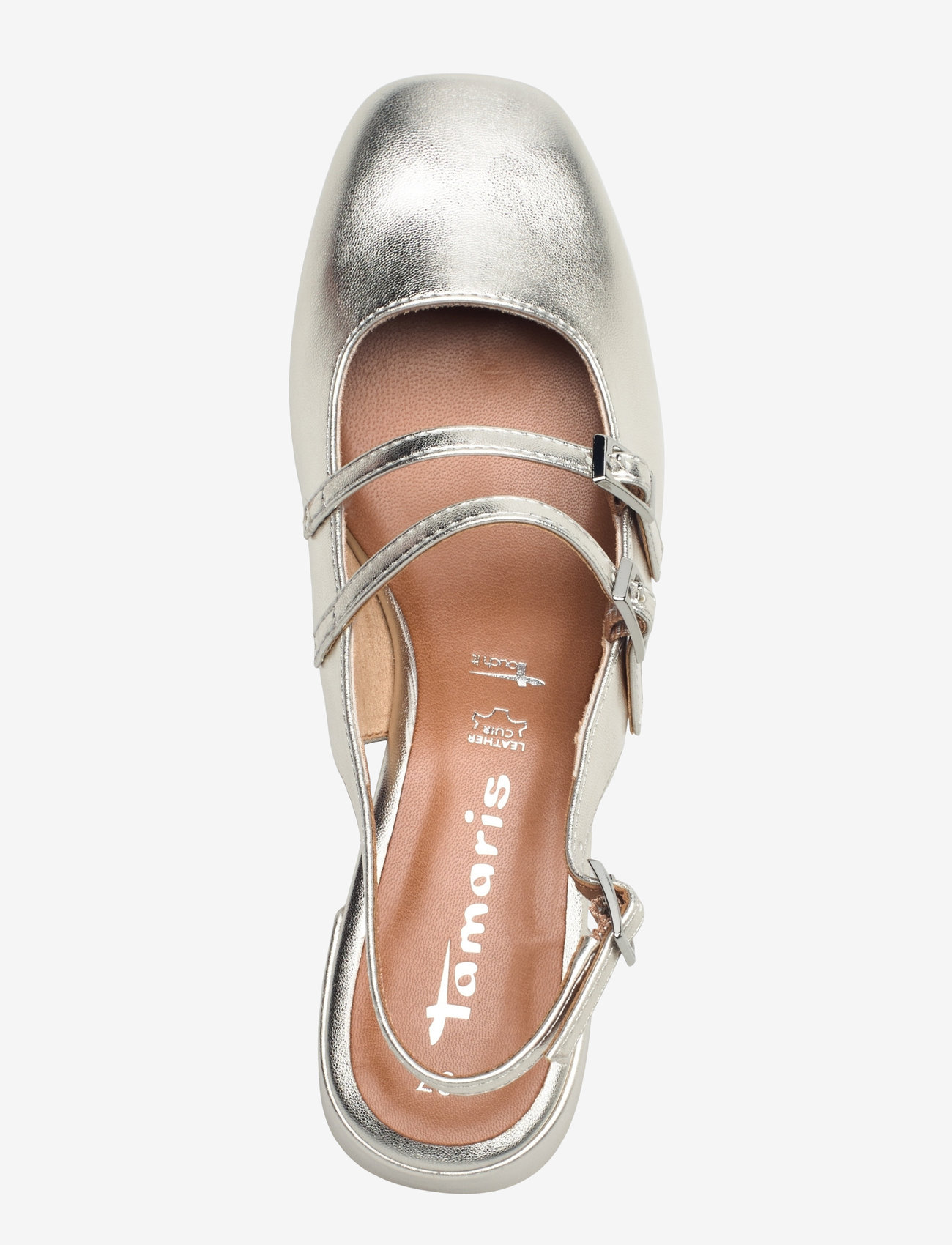 Tamaris - Women Sling - heeled slingbacks - platinum - 3