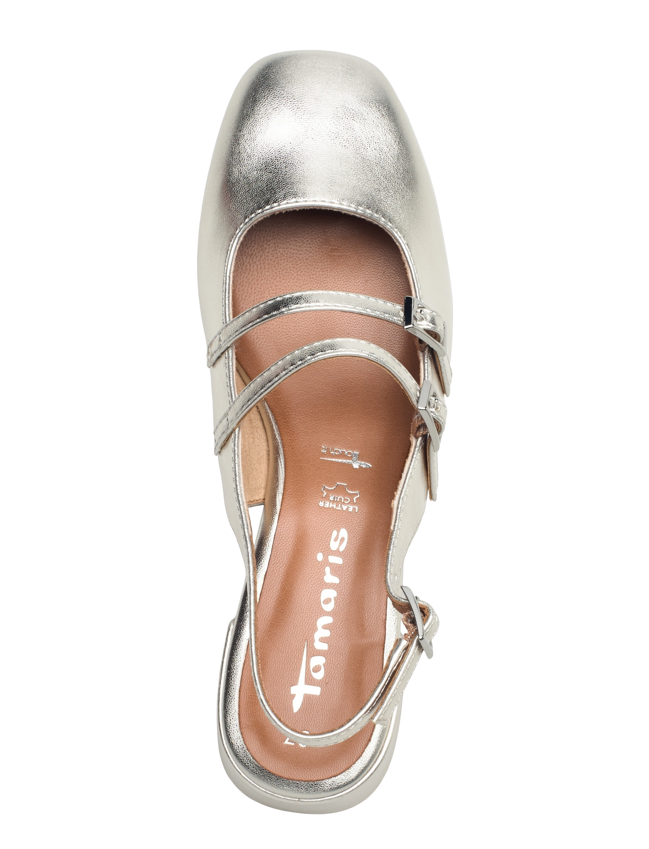 Tamaris - Women Sling - slingbacks mit absatz - platinum - 3