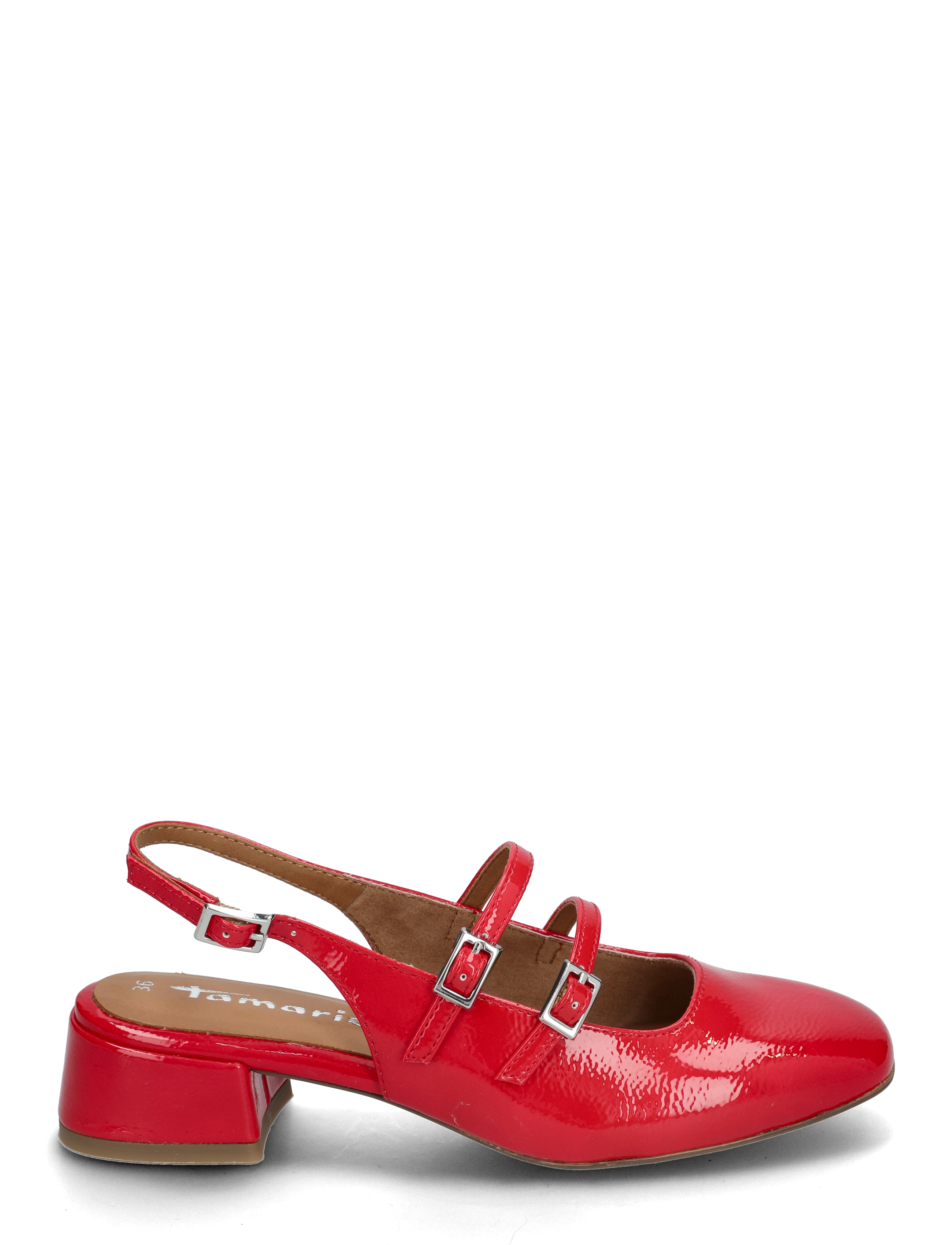 Tamaris - Women Sling - slingbacks mit absatz - red patent - 1