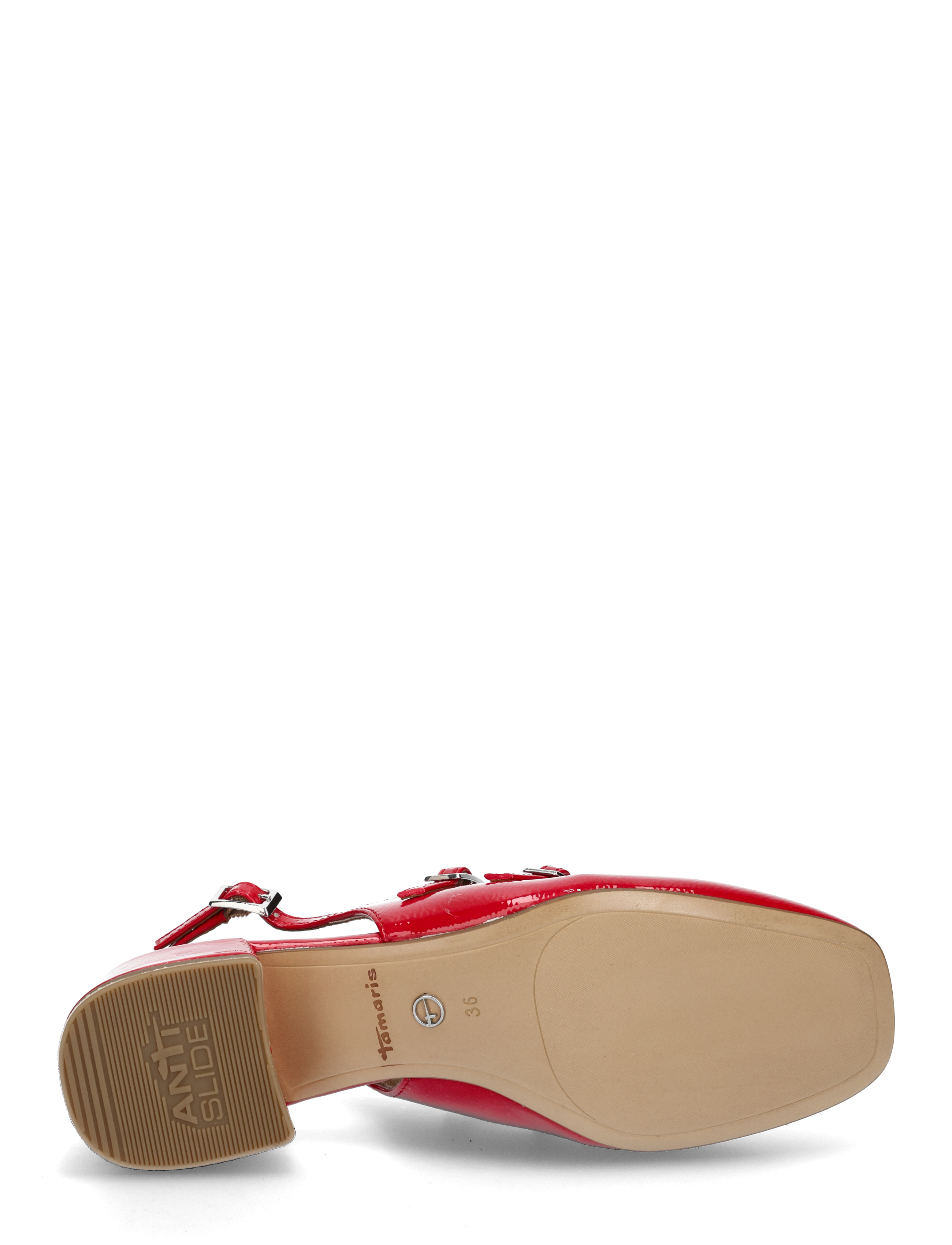 Tamaris - Women Sling - slingbacks mit absatz - red patent - 4