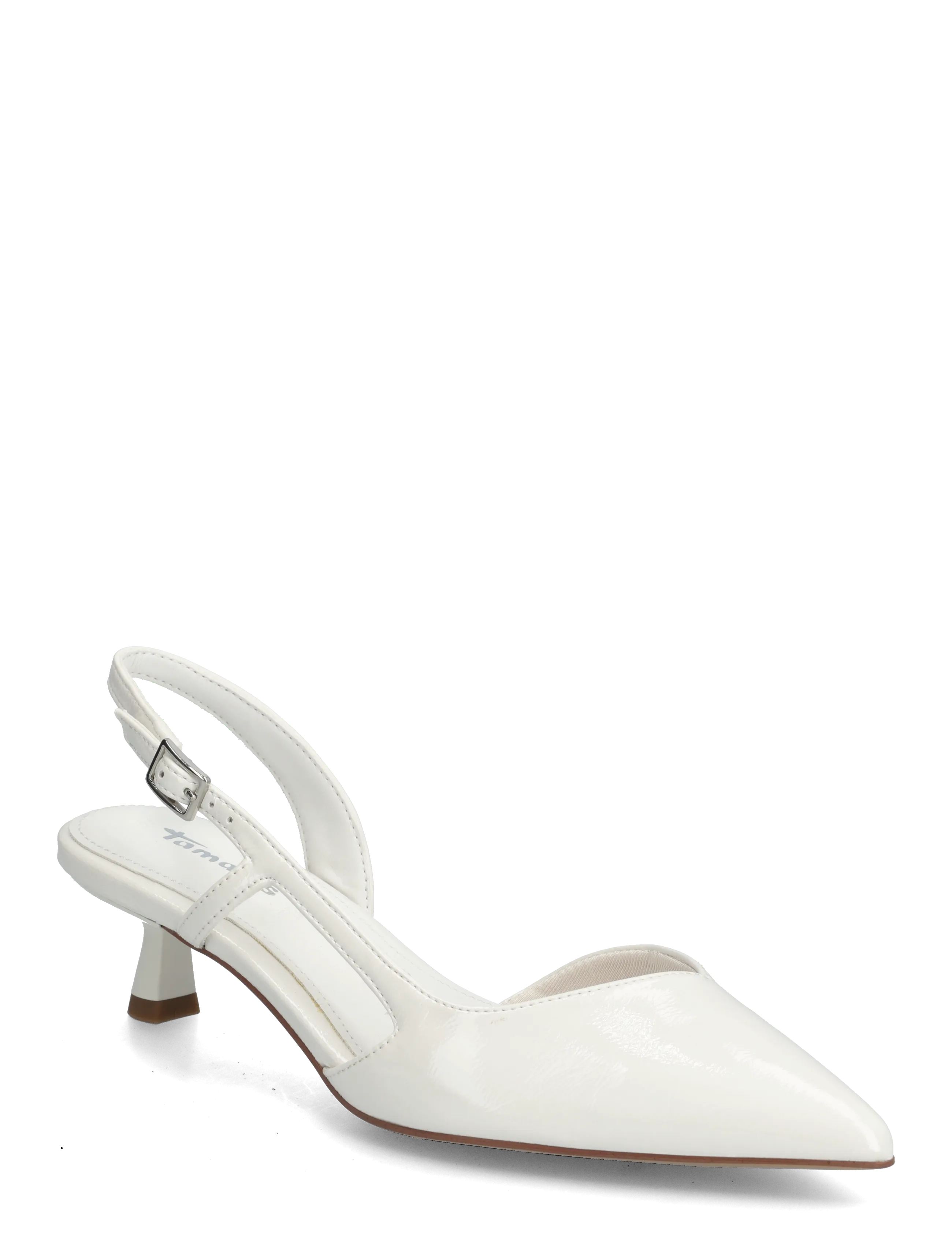 Tamaris Women Sling - Slingbacks mit Absatz - WHITE / white