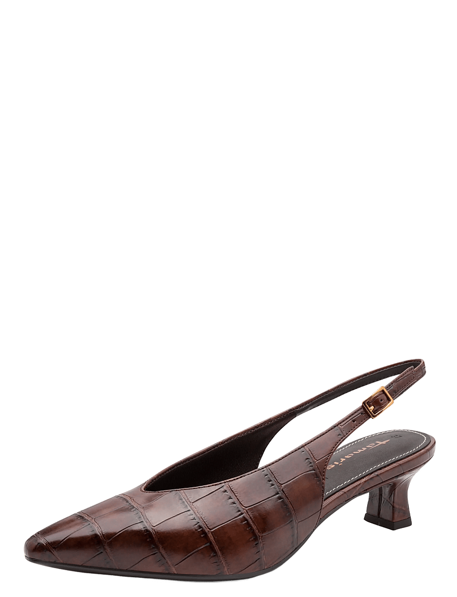 Tamaris - Women Sling - slingbacks med hæle - muscat croco - 0