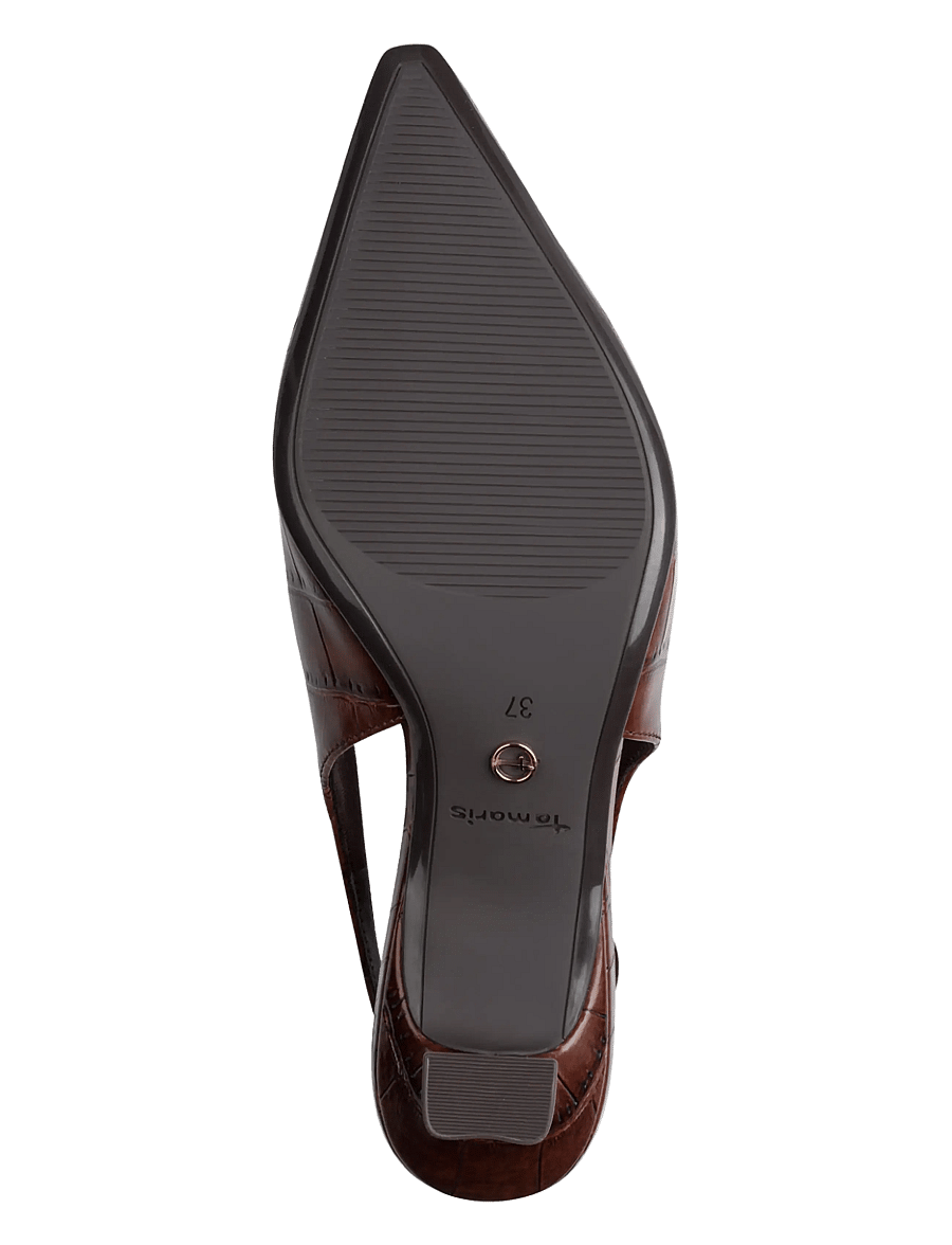 Tamaris - Women Sling - slingbacks med hæle - muscat croco - 3