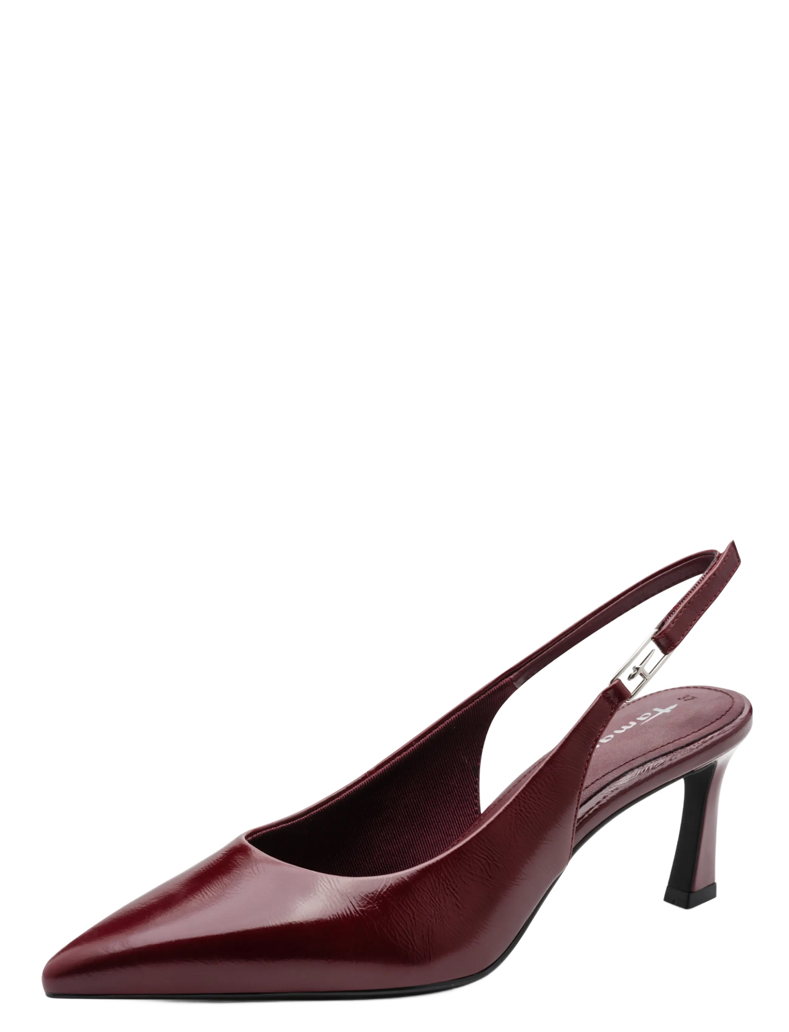 Tamaris Women Sling, 37, Sling Backs, Burgunderrot - Heeled Slingbacks, Frauen