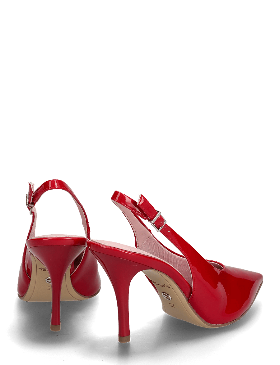 Tamaris - Women Sling - högklackade slingbacks - red - 4