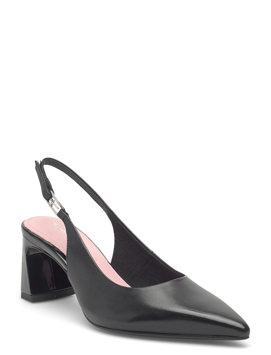 Tamaris - Women Sling - slingbacks mit absatz - black leather - 0