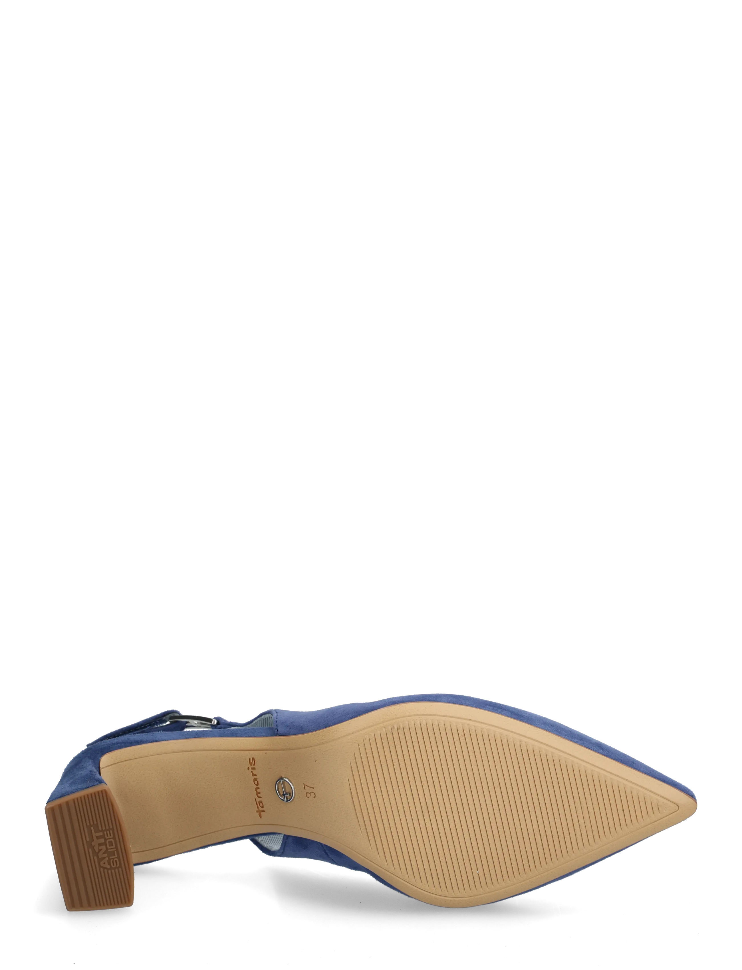 Tamaris - Women Sling - aukštakulnės basutės atviru kulnu - blue - 4