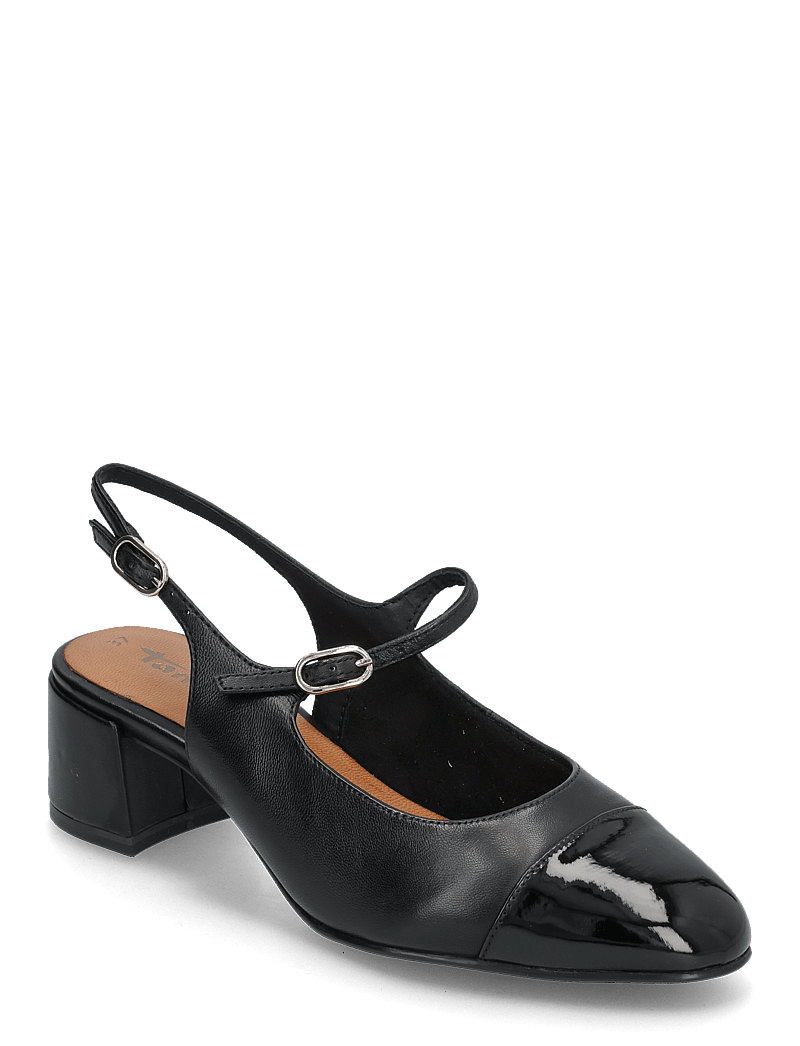 Tamaris - Women Sling - heeled slingbacks - black uni - 0